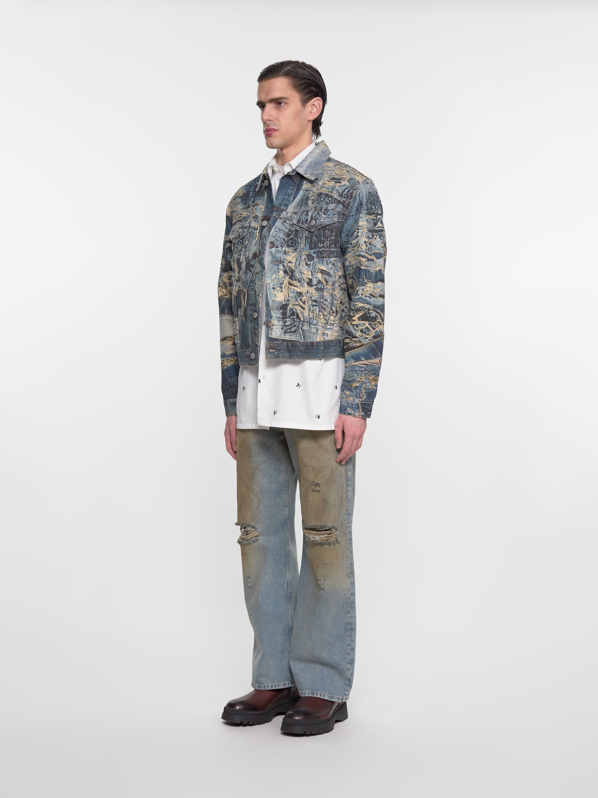 Denim Jacket in Mid Blue