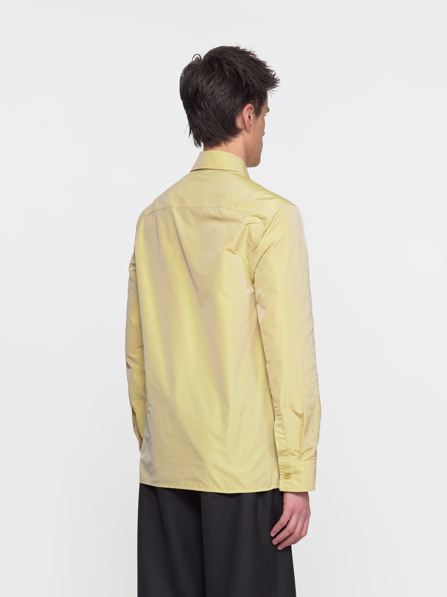 Shirt with Tie in Lemon