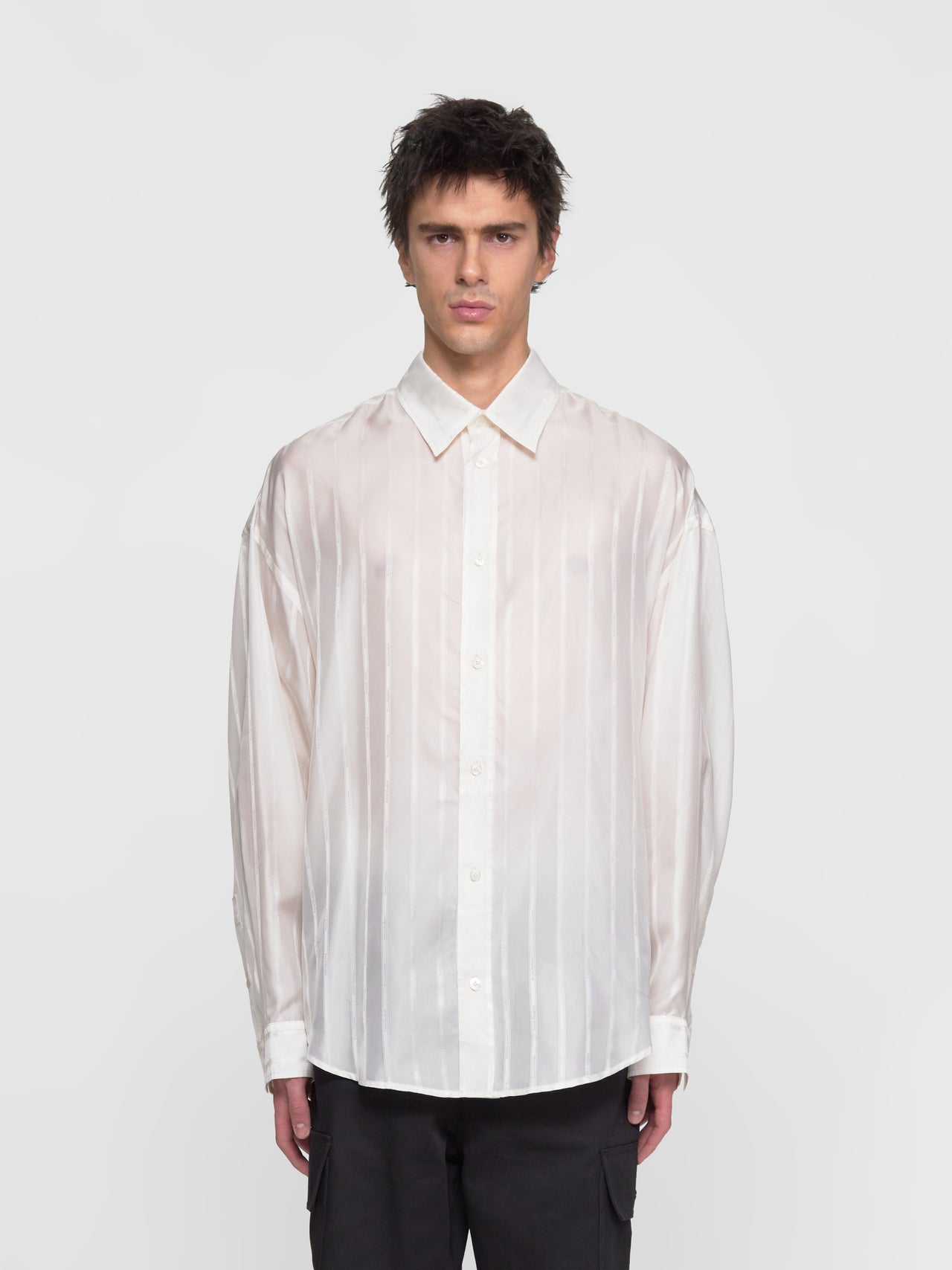Striped Shirt in White