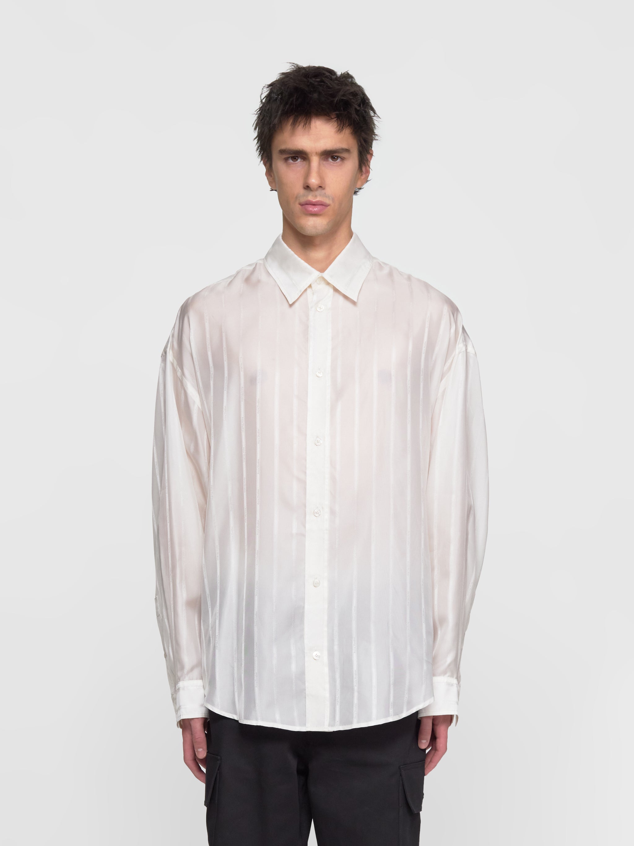 Striped Shirt in White