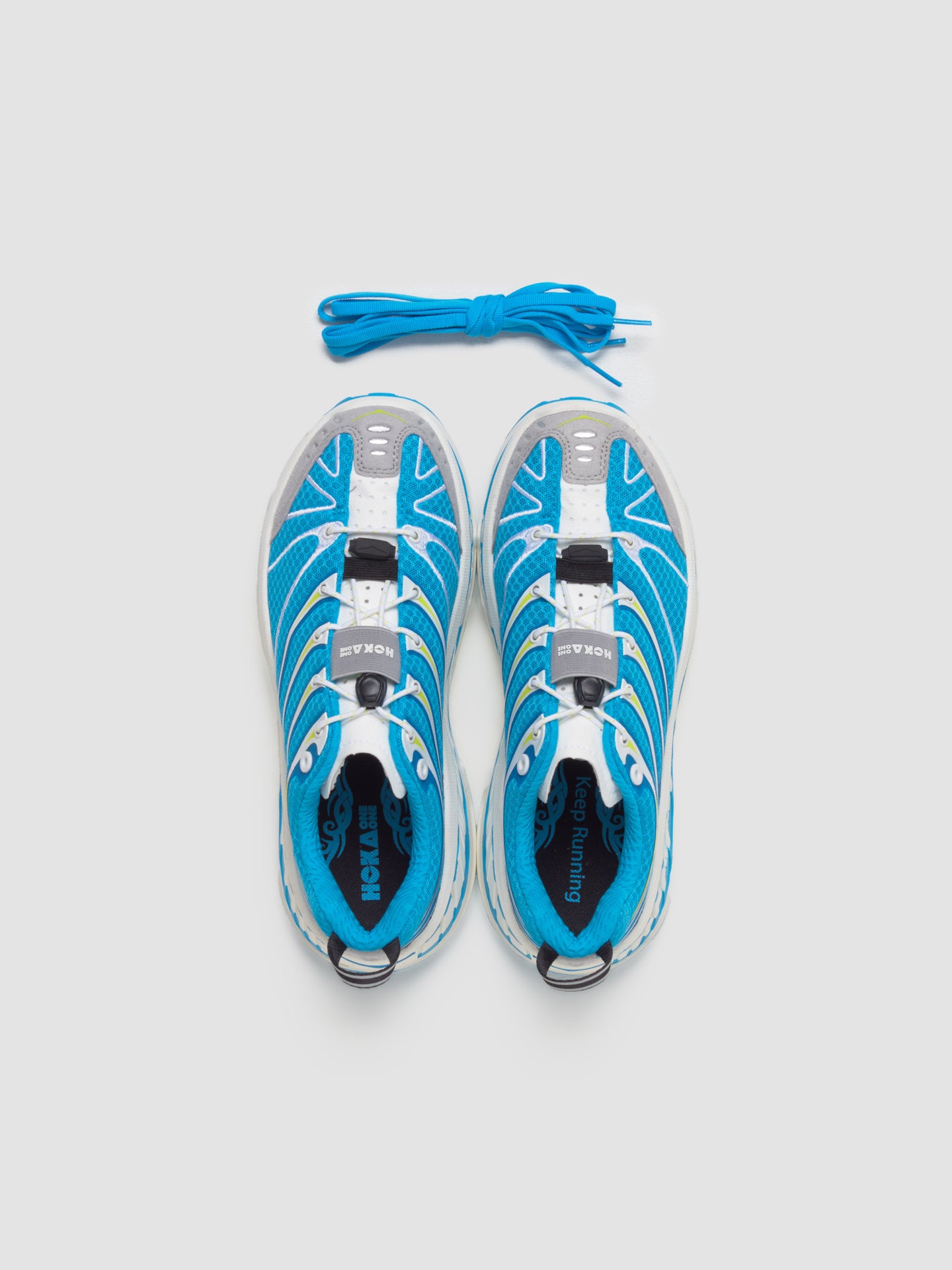 Stinson Evo OG Sneaker in Skyward Blue & Hoka Citrus