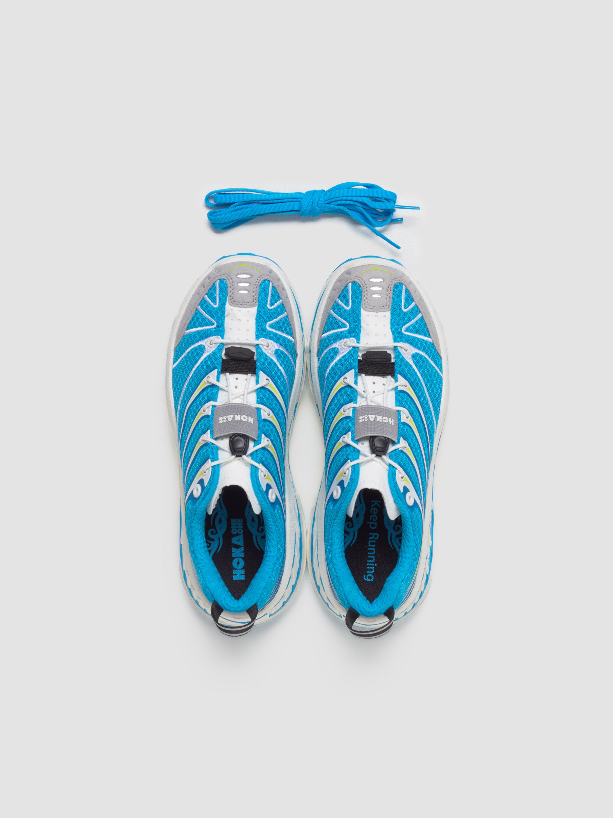 Stinson Evo OG Sneaker in Skyward Blue & Hoka Citrus