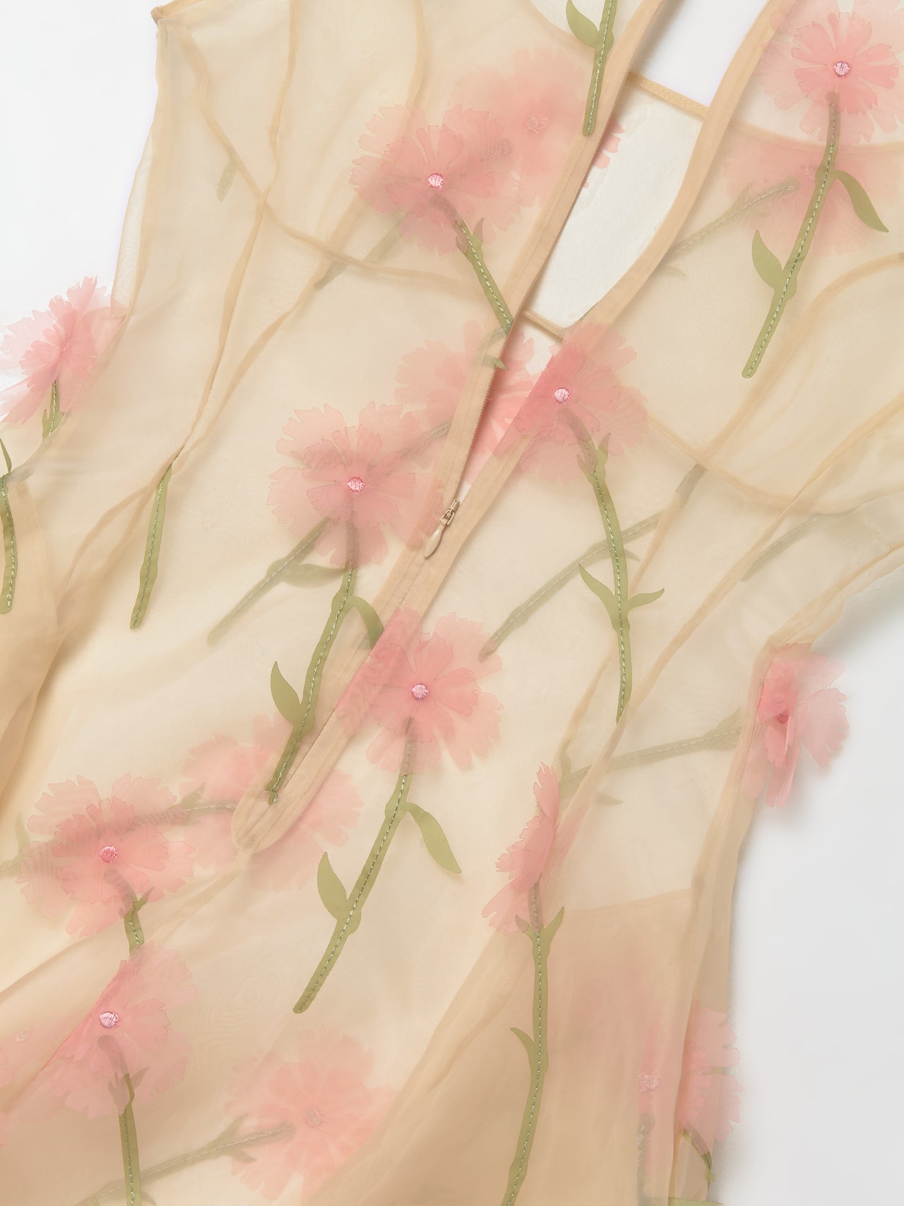 Balconette Bust Detail Dress in Nude