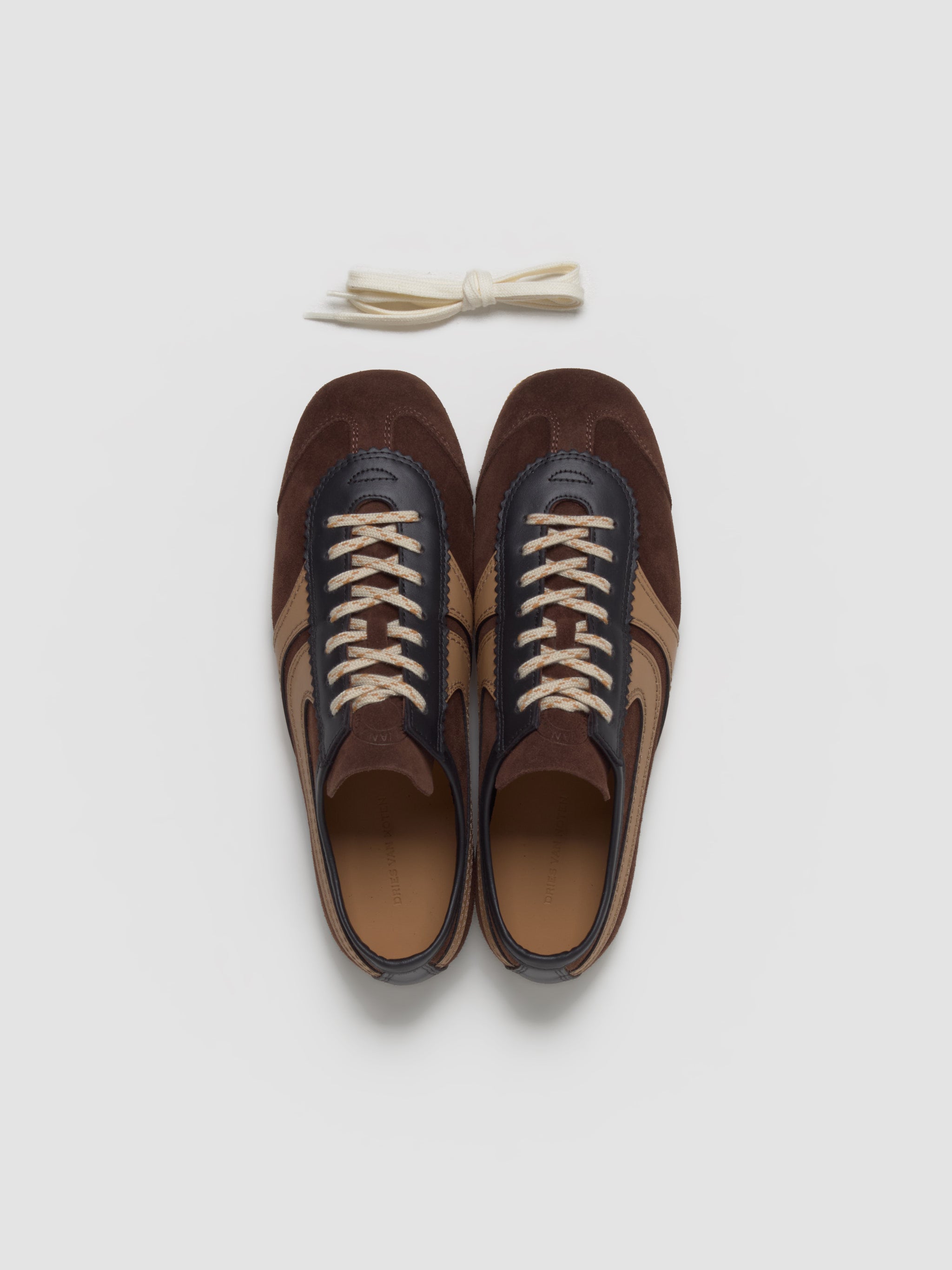 Women's Suede Sneaker in Dark Brown