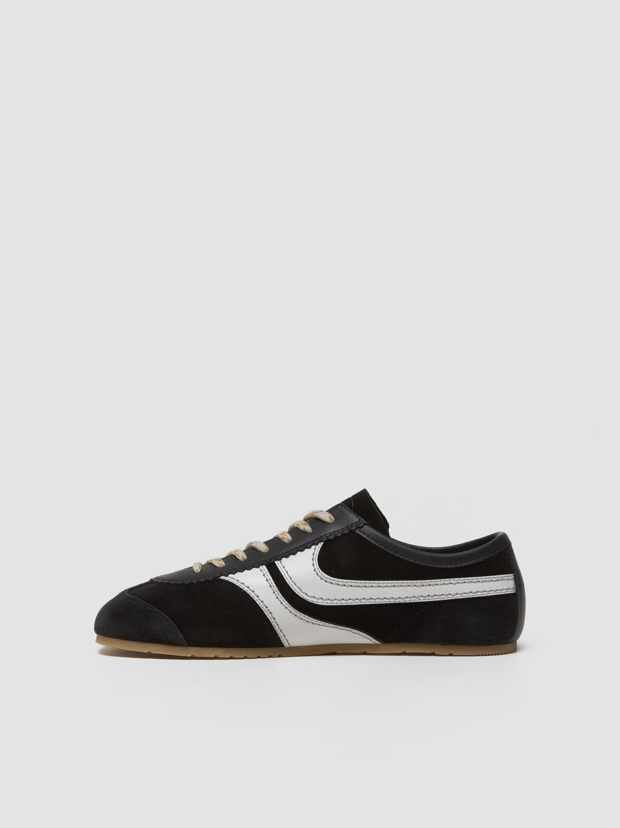 Women's Suede Sneaker in Black