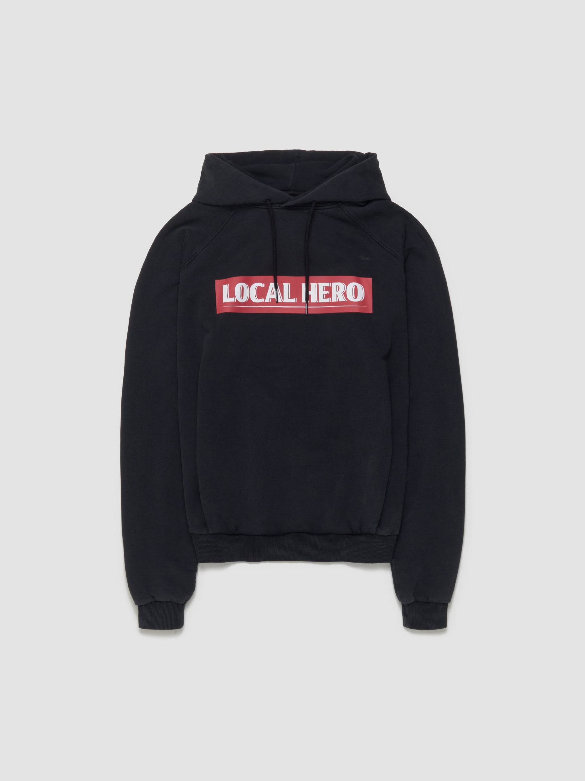 Raglan Hoodie in Black