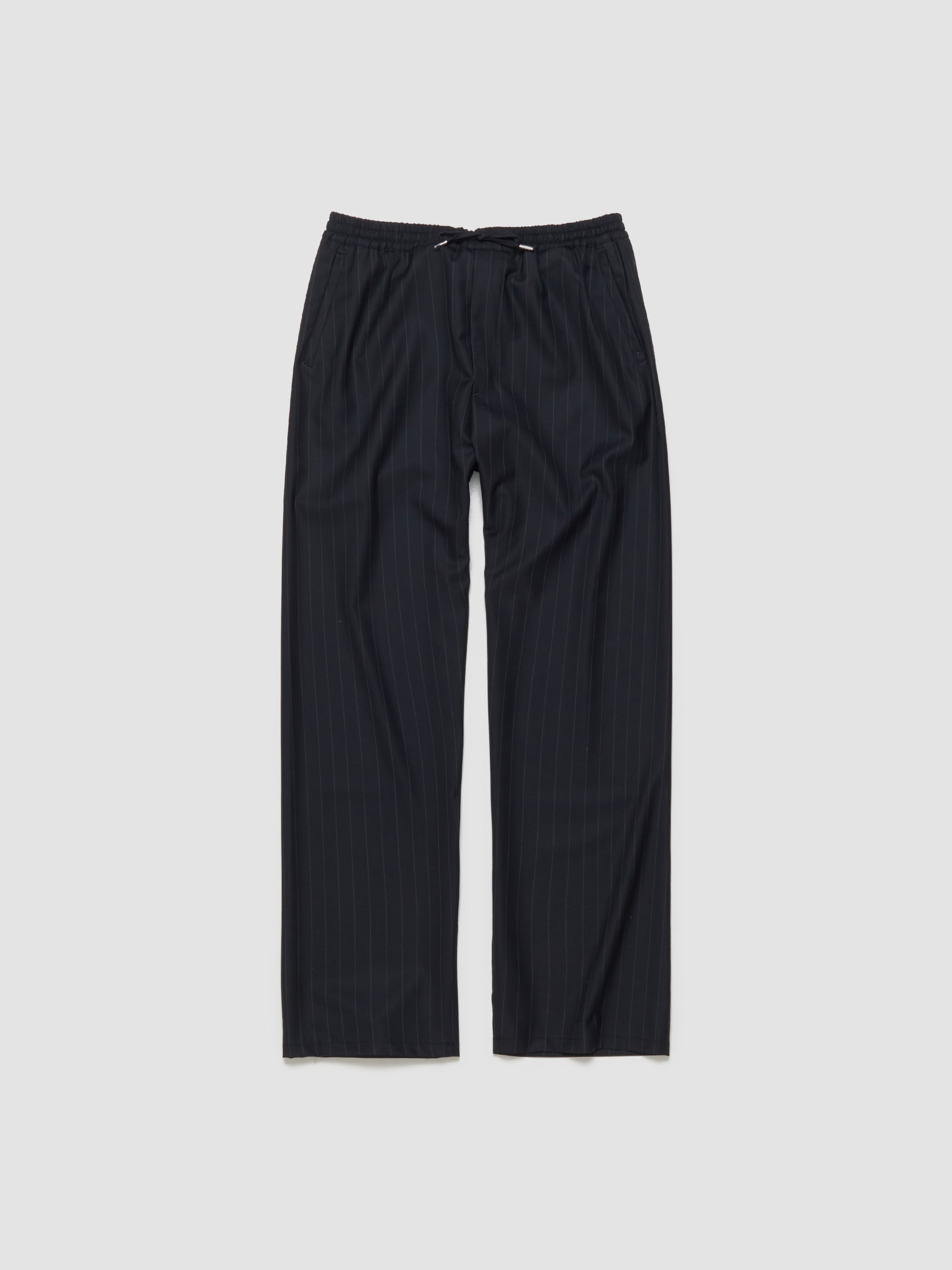 Samurai Trousers in Black Pinstripe