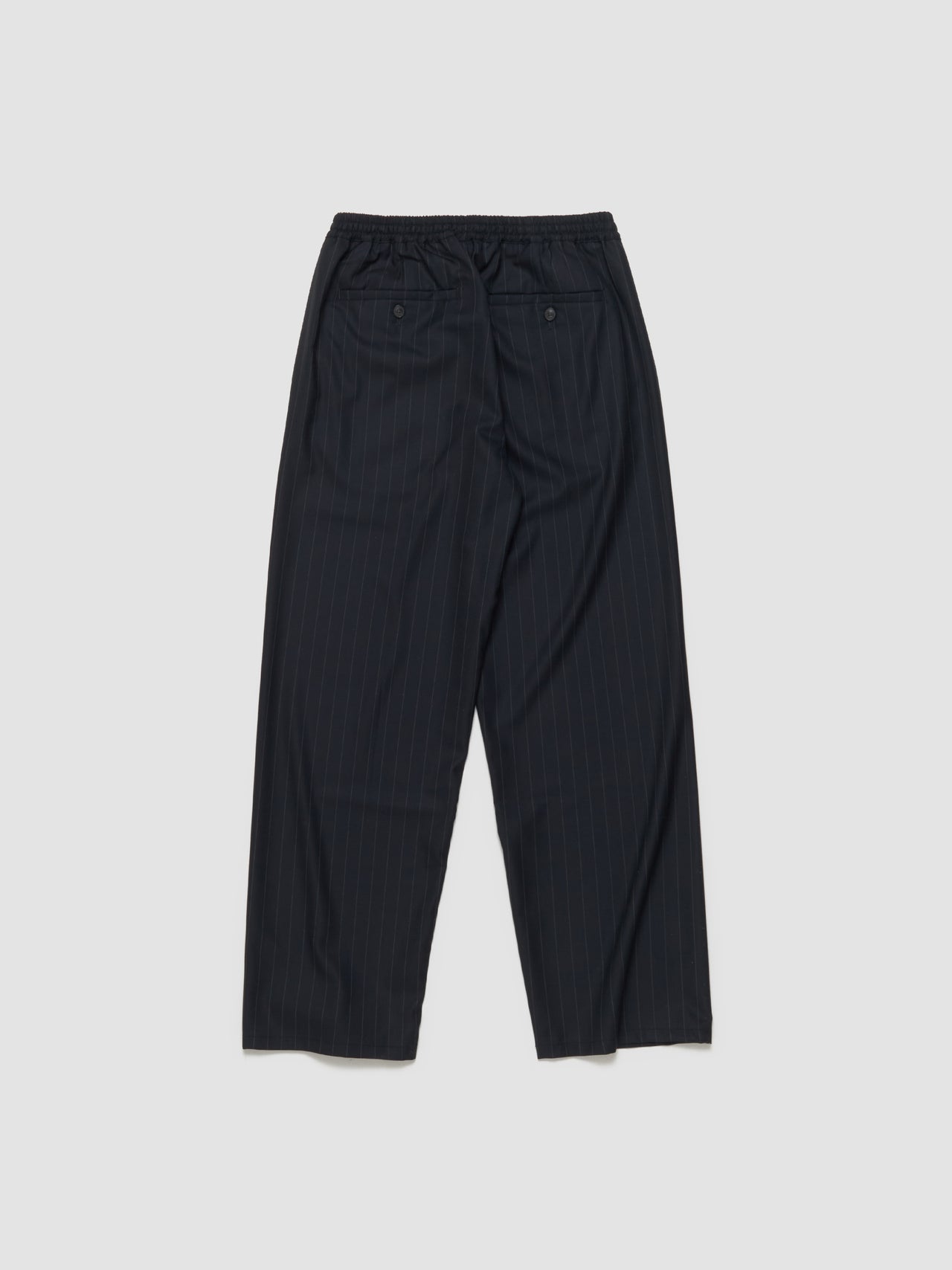 Samurai Trousers in Black Pinstripe