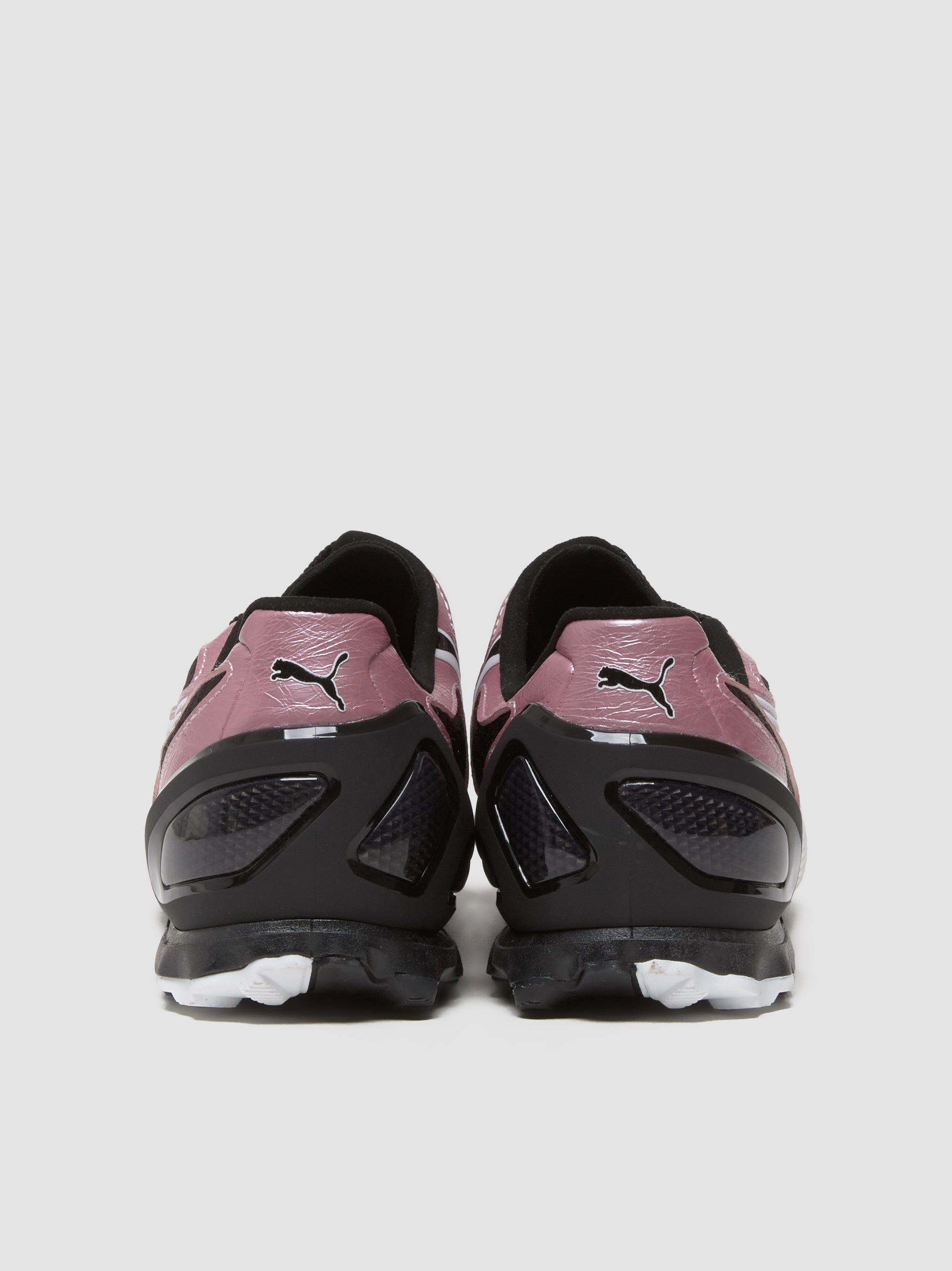 V-S1 Metallic Sneaker in Black & Poised Pink