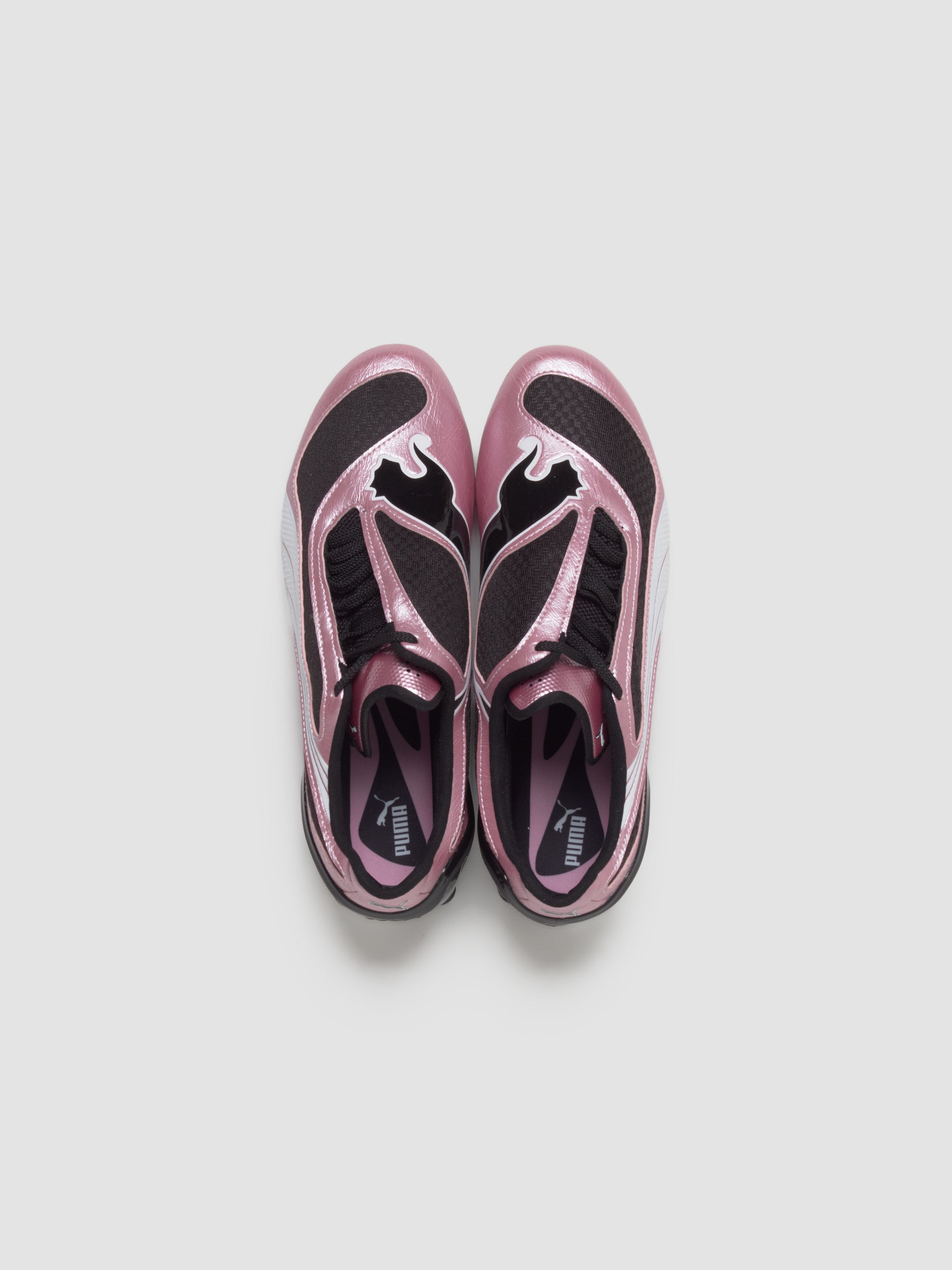 V-S1 Metallic Sneaker in Black & Poised Pink