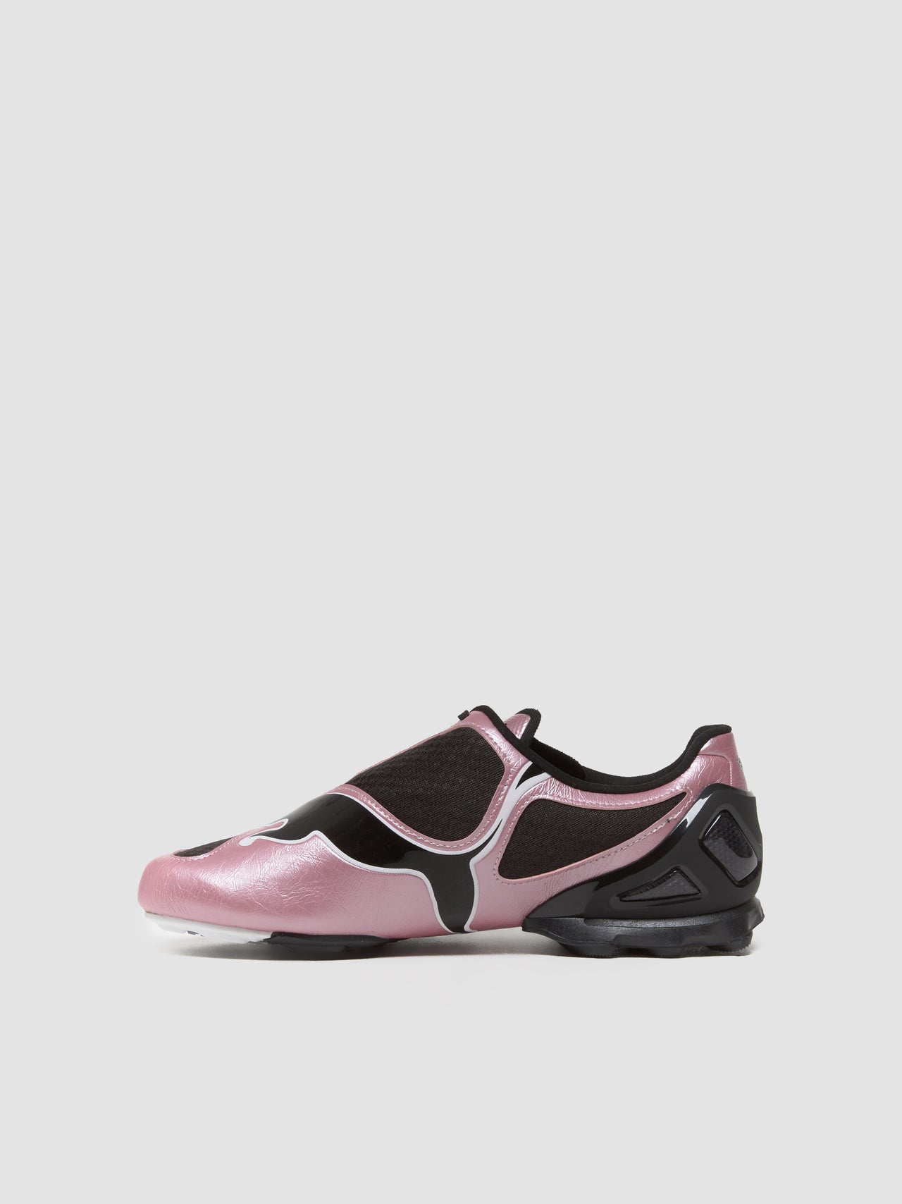 V-S1 Metallic Sneaker in Black & Poised Pink