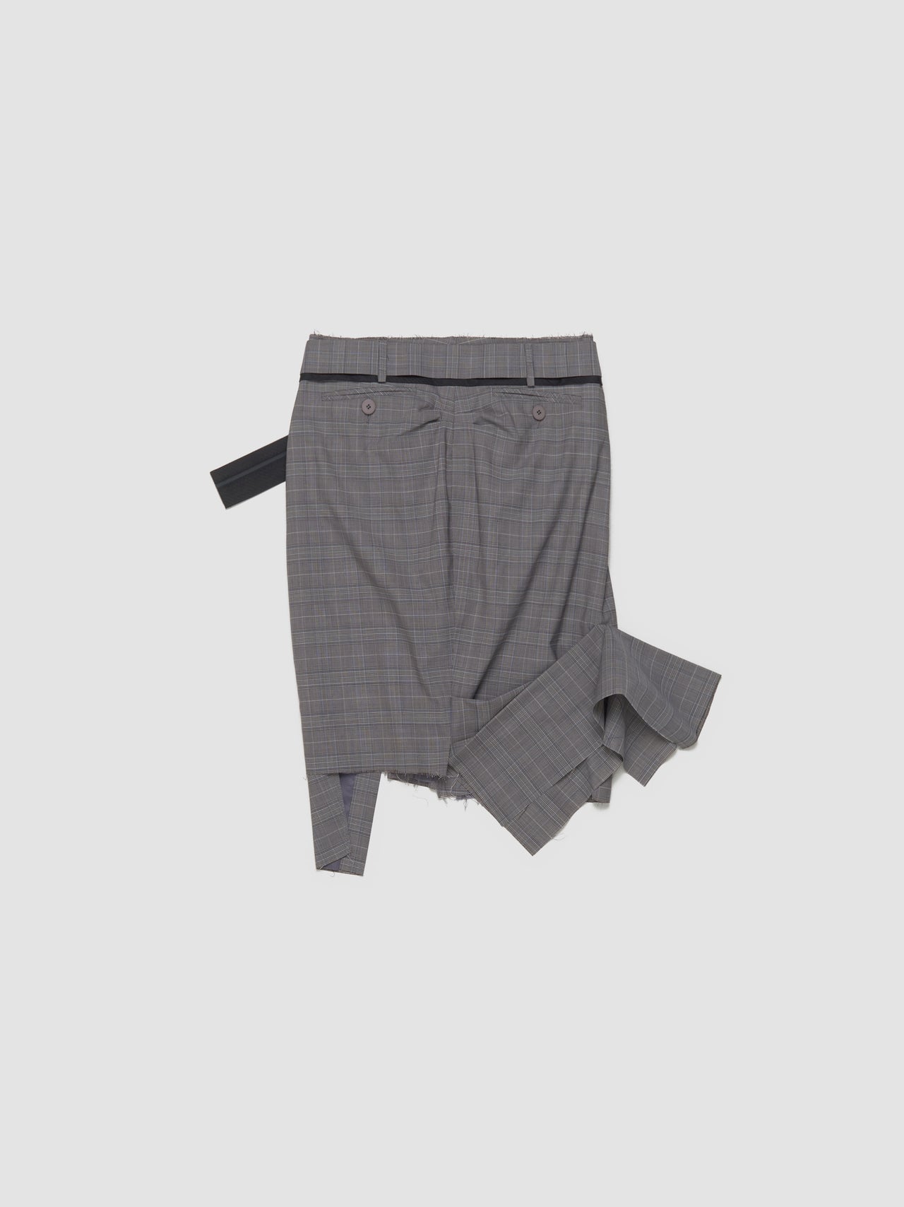 Drape Pencil Skirt in Grey