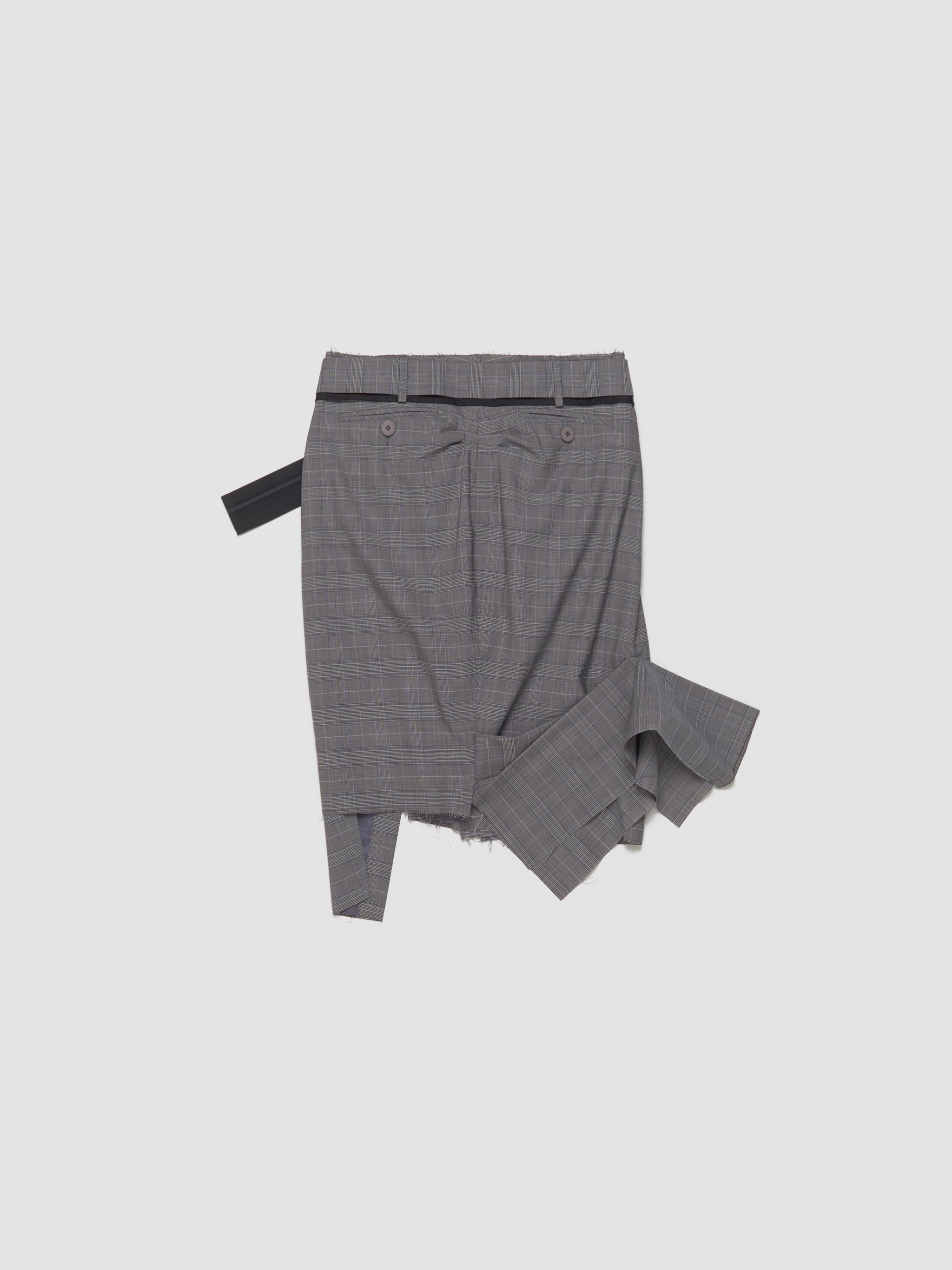 Drape Pencil Skirt in Grey
