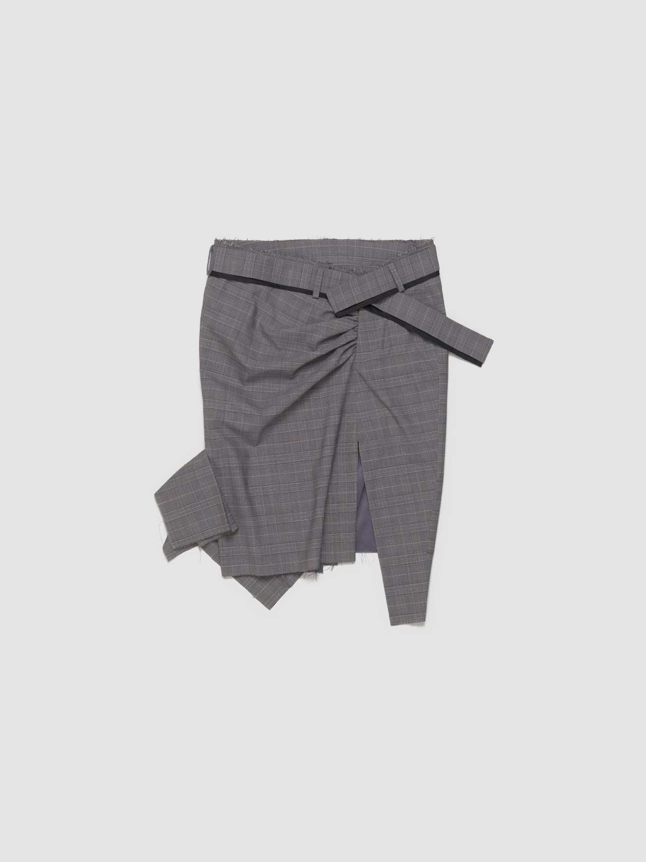 Drape Pencil Skirt in Grey