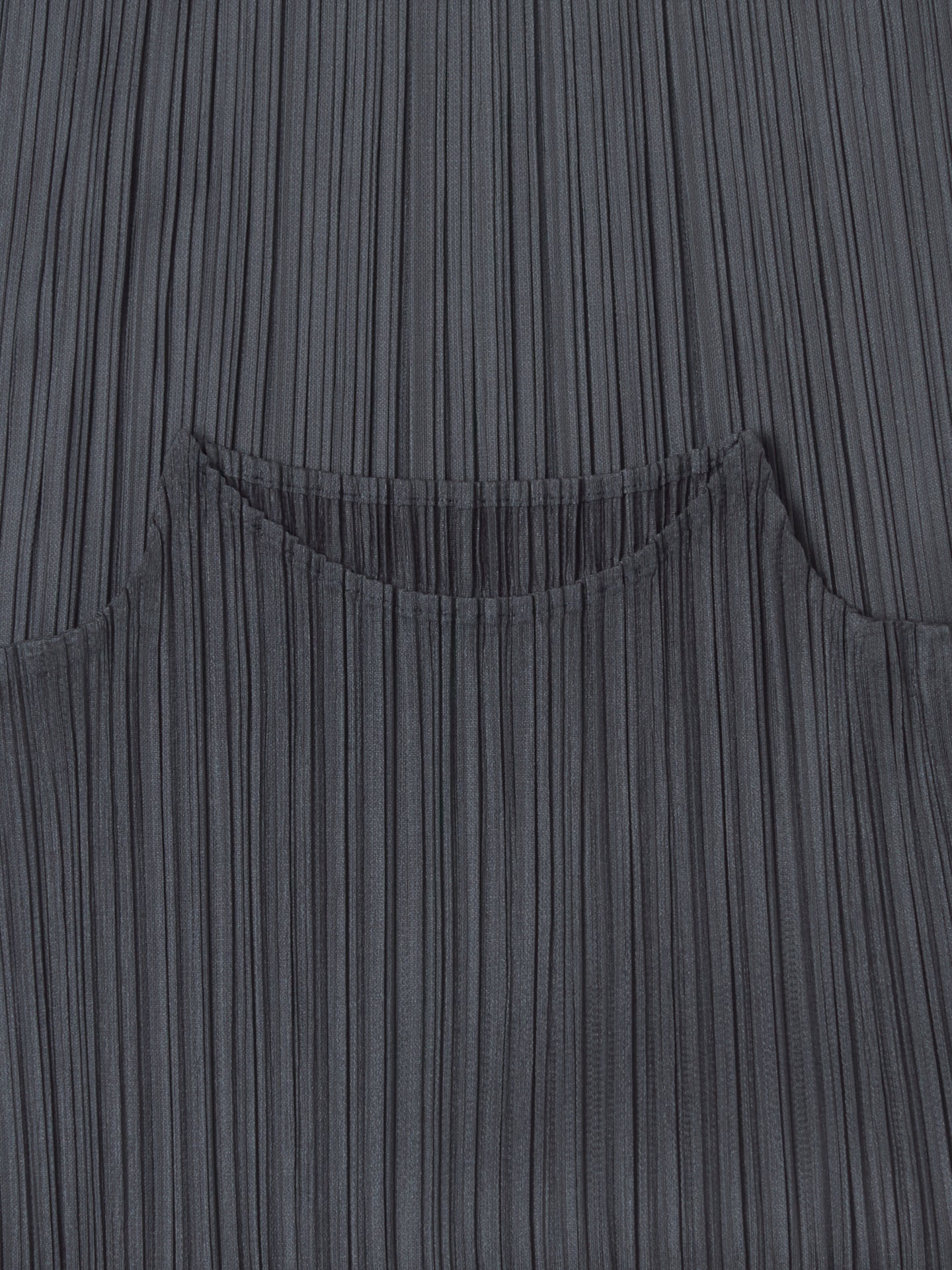 Pleated Long Sleeved Shirt in Steel Grey