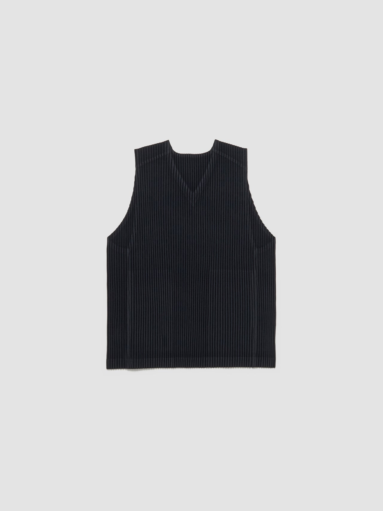 Pleated Vest in Black