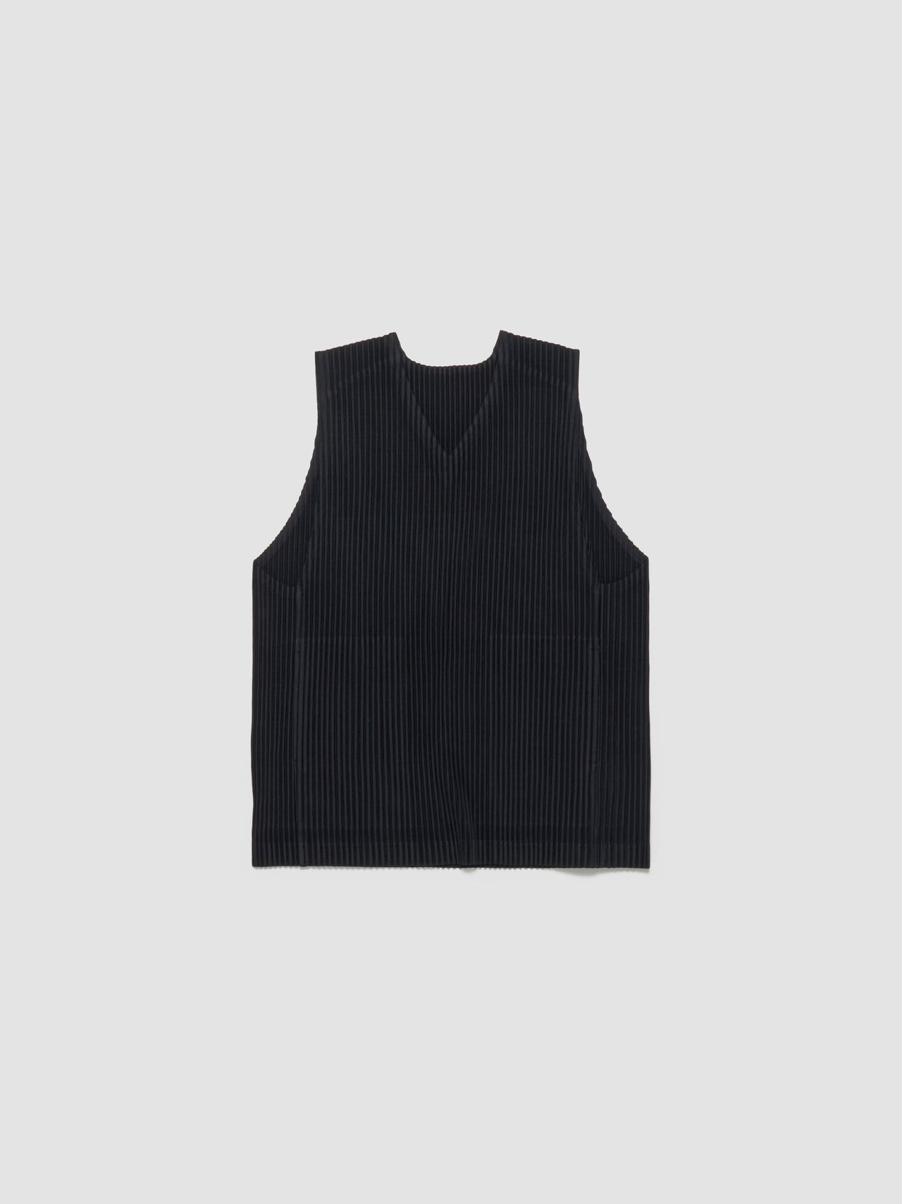 Pleated Vest in Black
