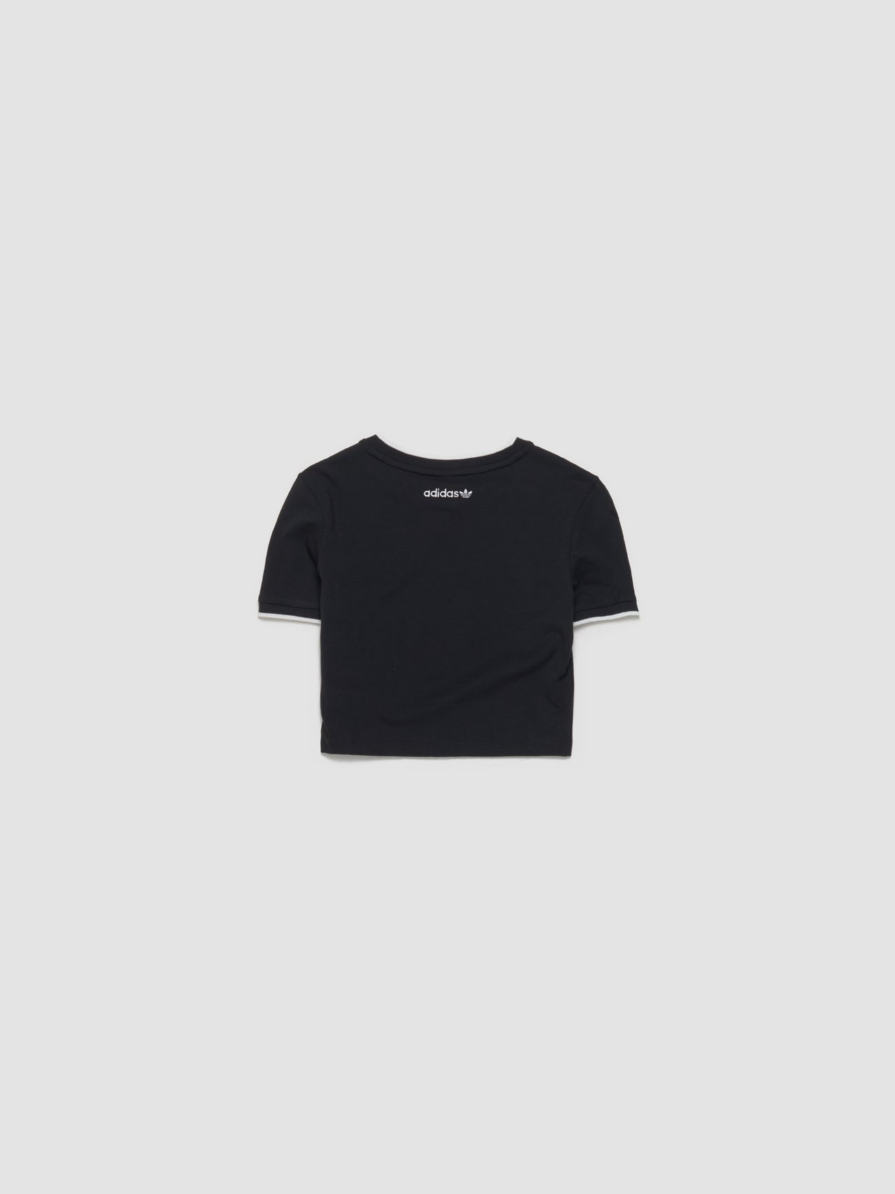 Graphic Baby Tee in Black