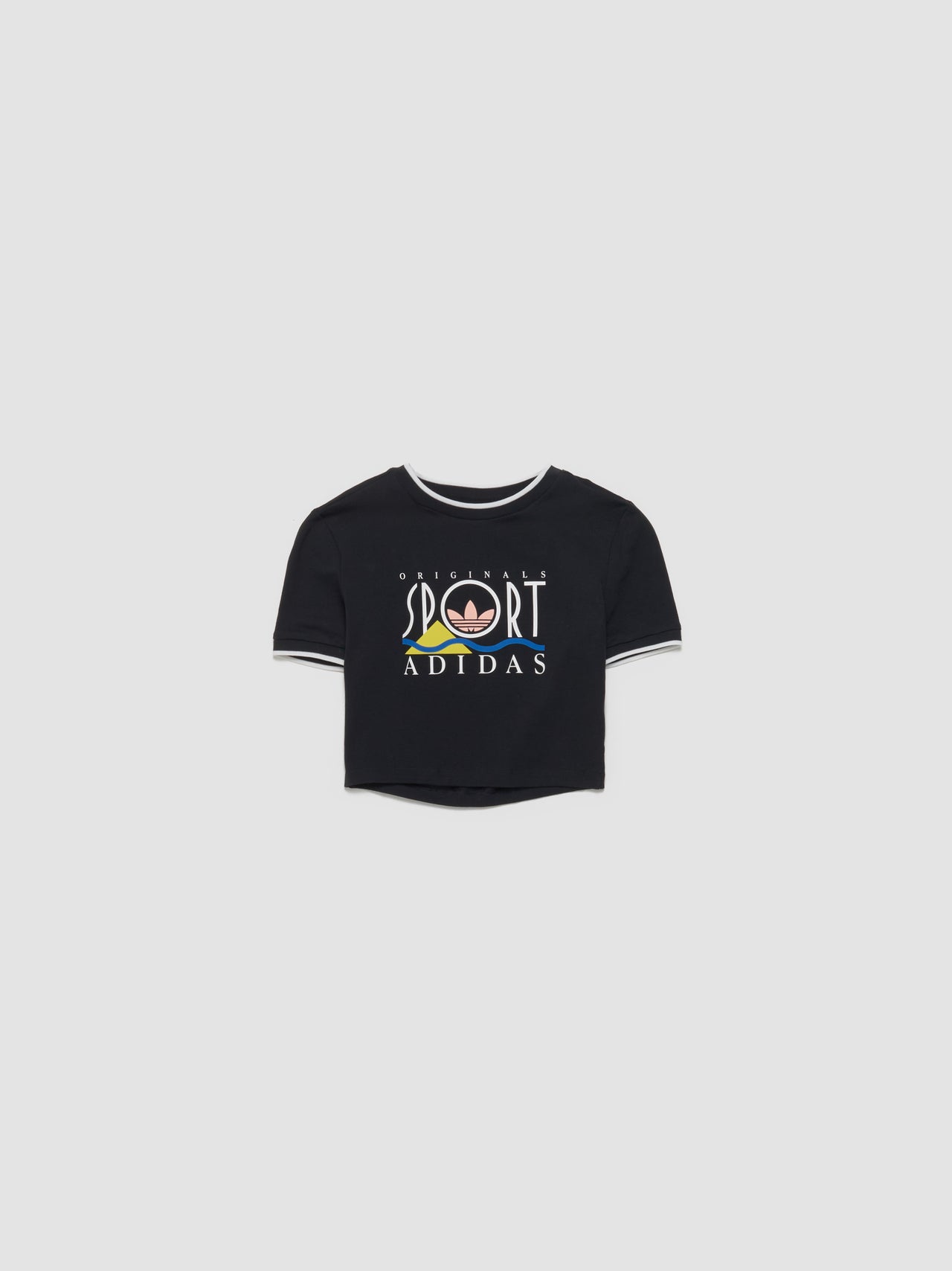 Graphic Baby Tee in Black