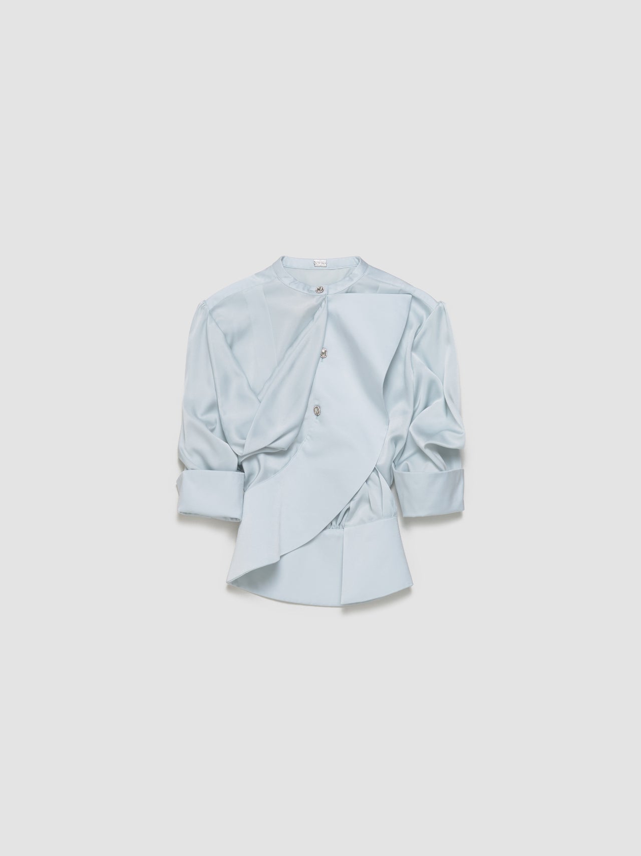 Twisted Blouse in Baby Blue