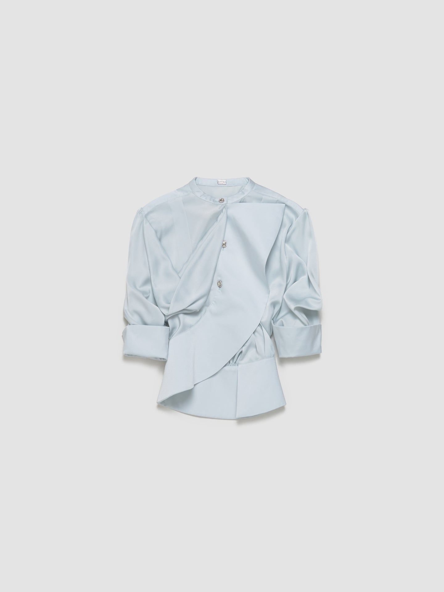 Twisted Blouse in Baby Blue