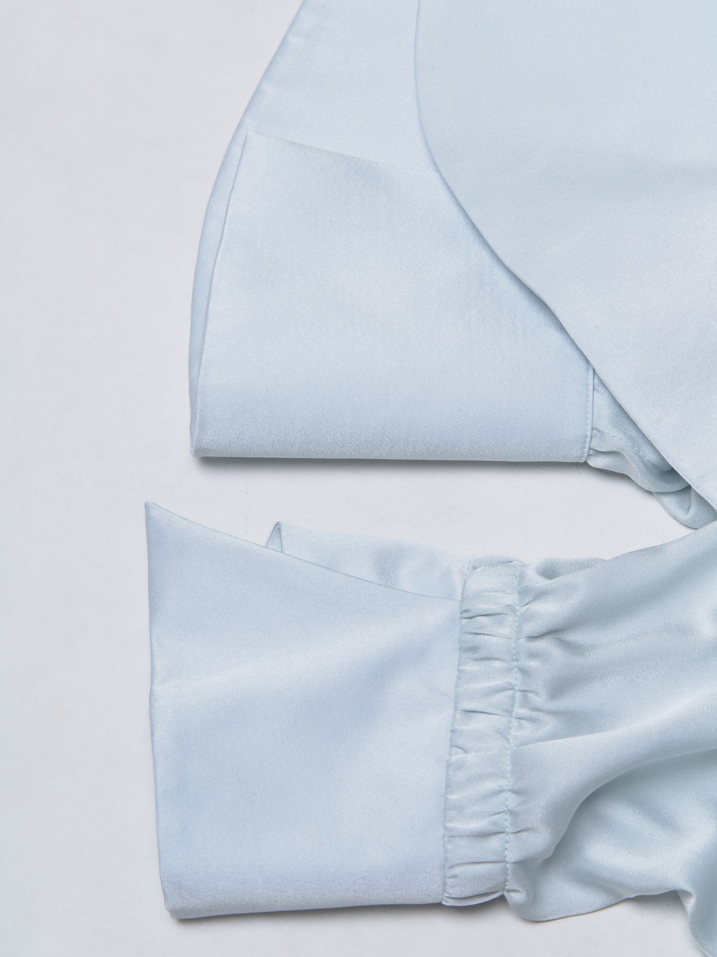 Twisted Blouse in Baby Blue