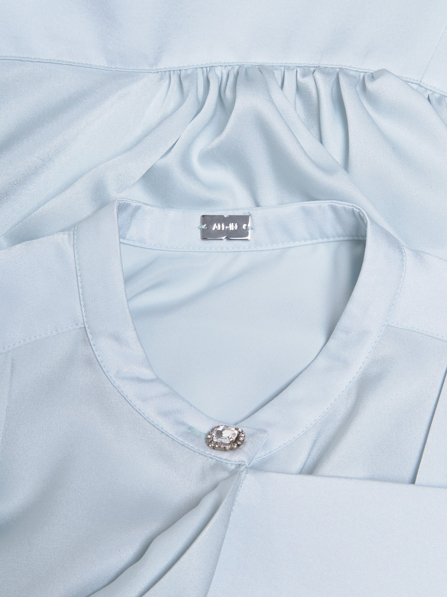 Twisted Blouse in Baby Blue