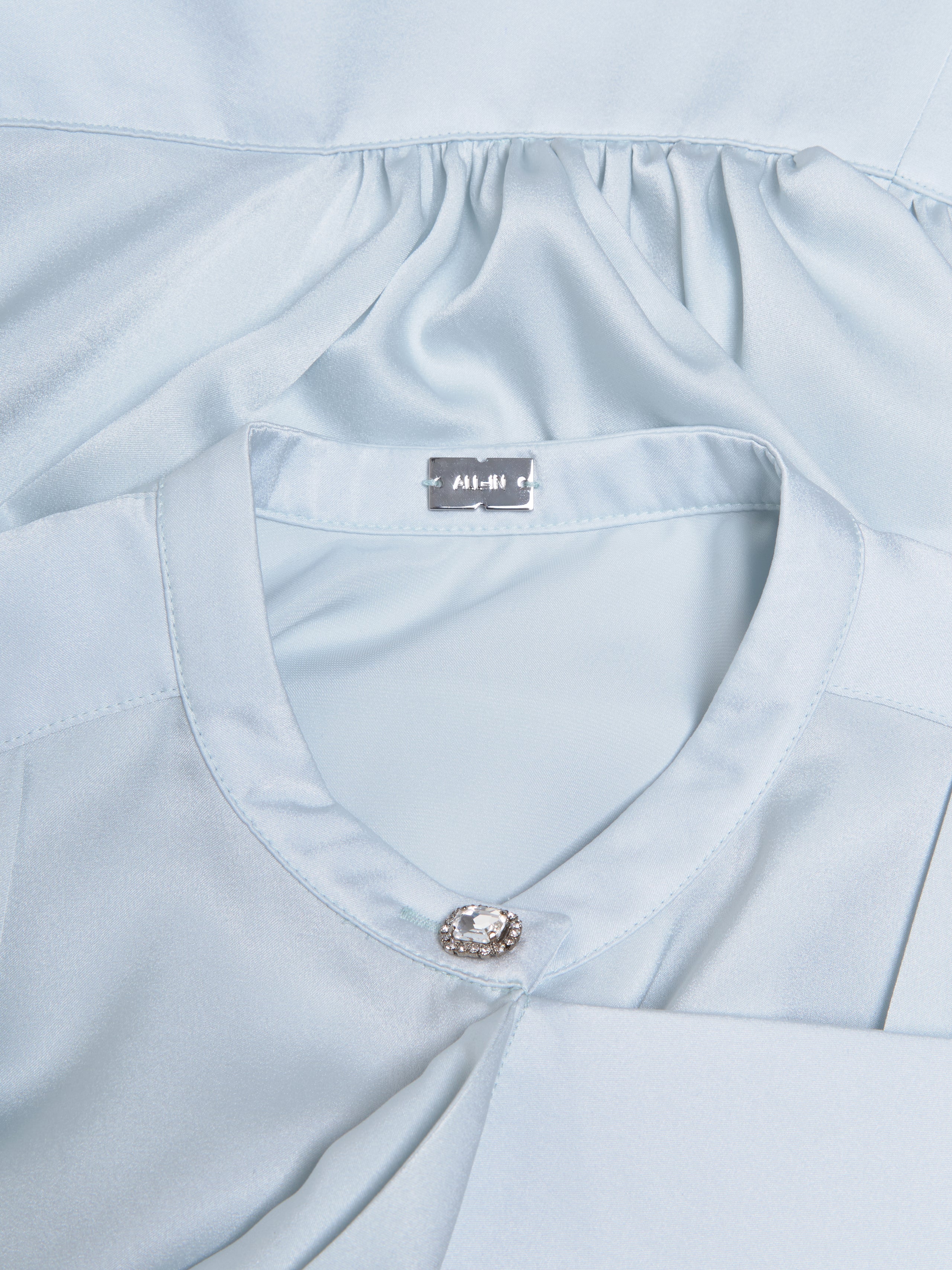 Twisted Blouse in Baby Blue