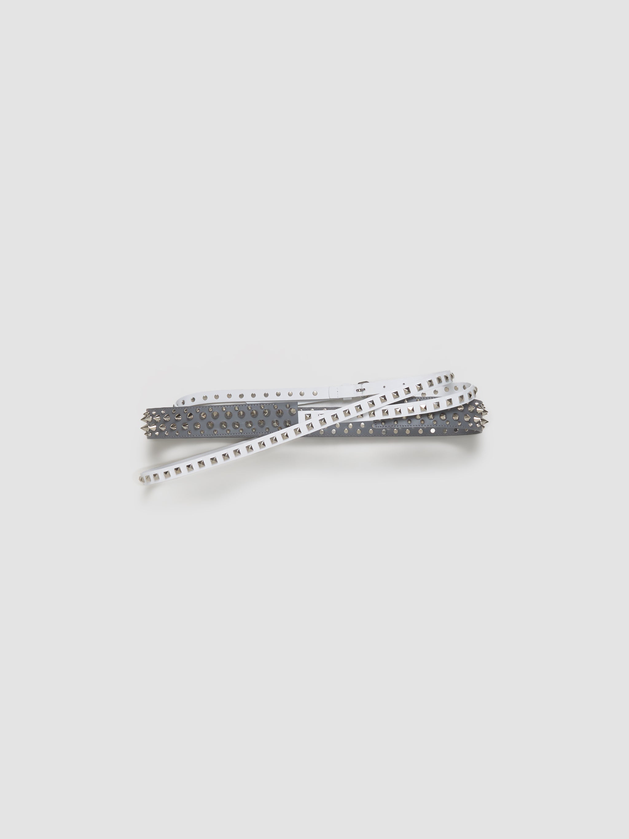 Tripple Belt in Grey & White