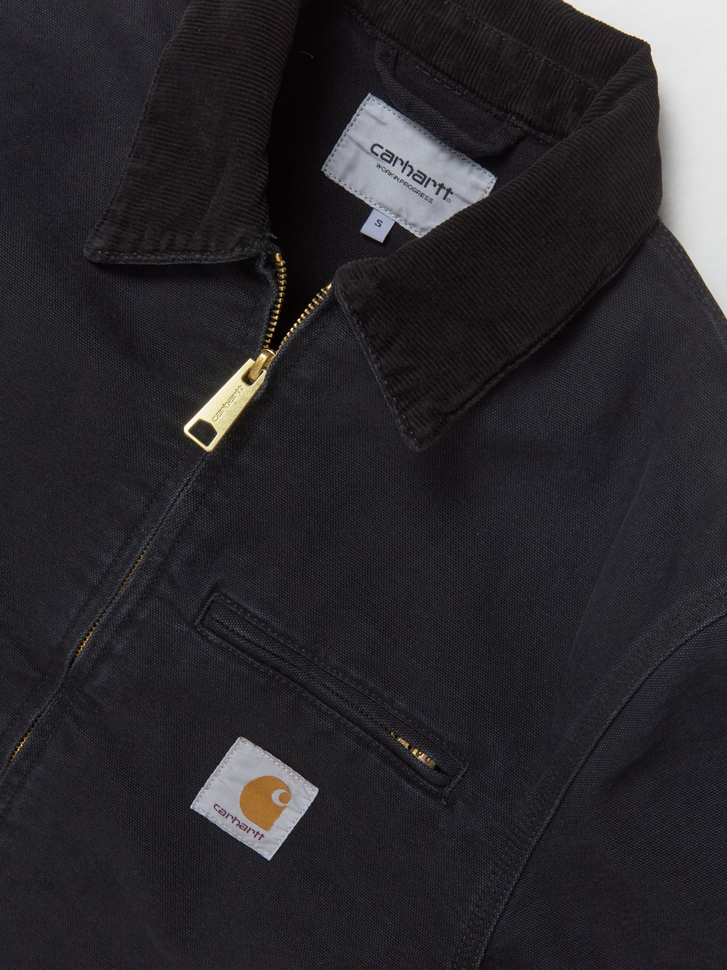 Detroit Jacket in Black & Stone Canvas