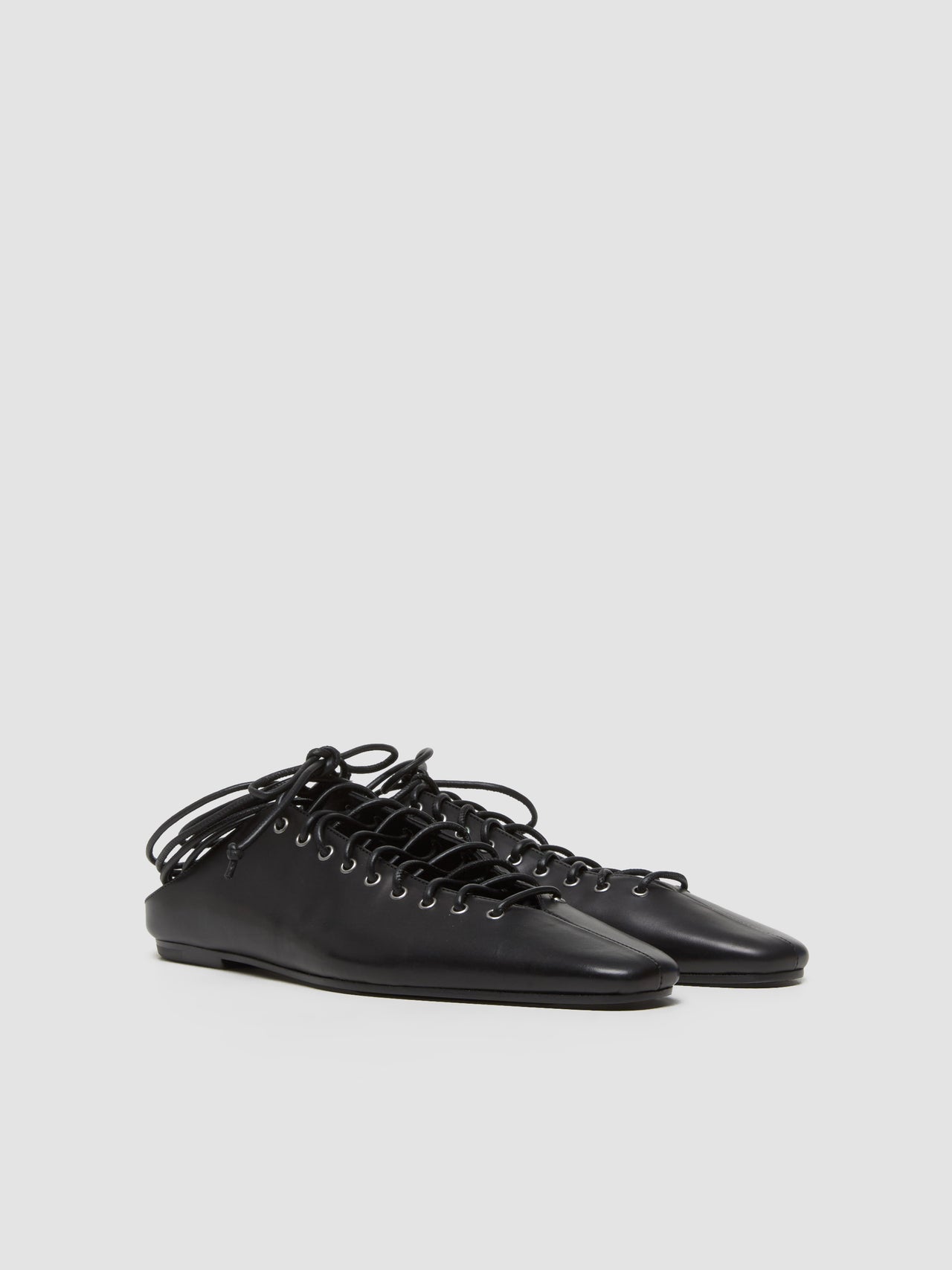 Lace-Up Shoes in Black