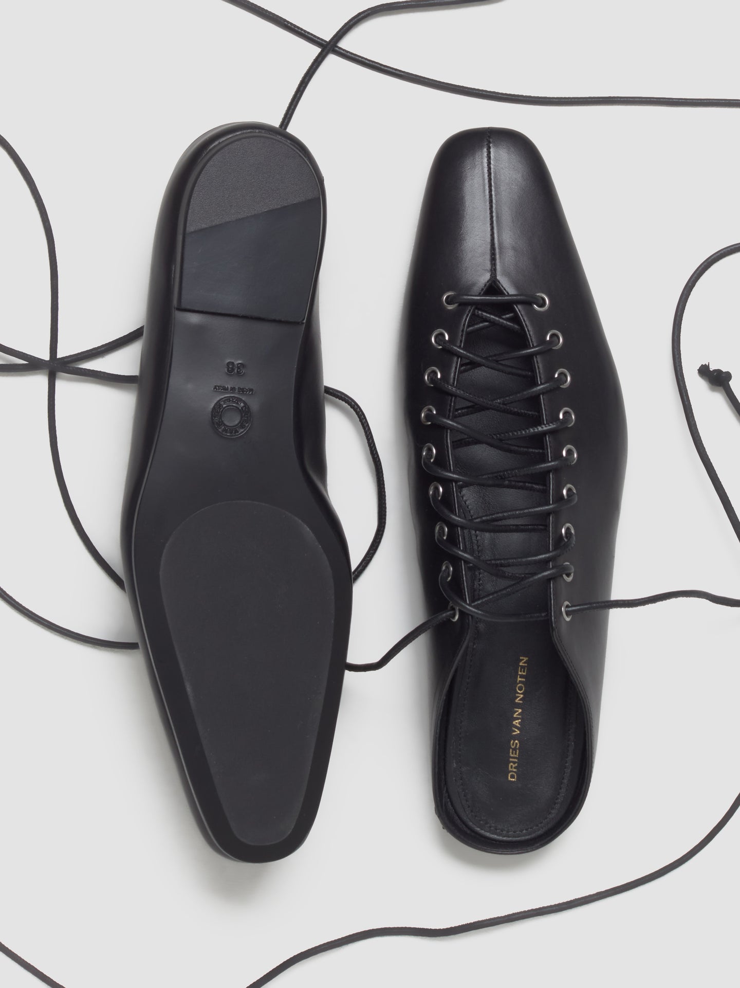 Lace-Up Shoes in Black