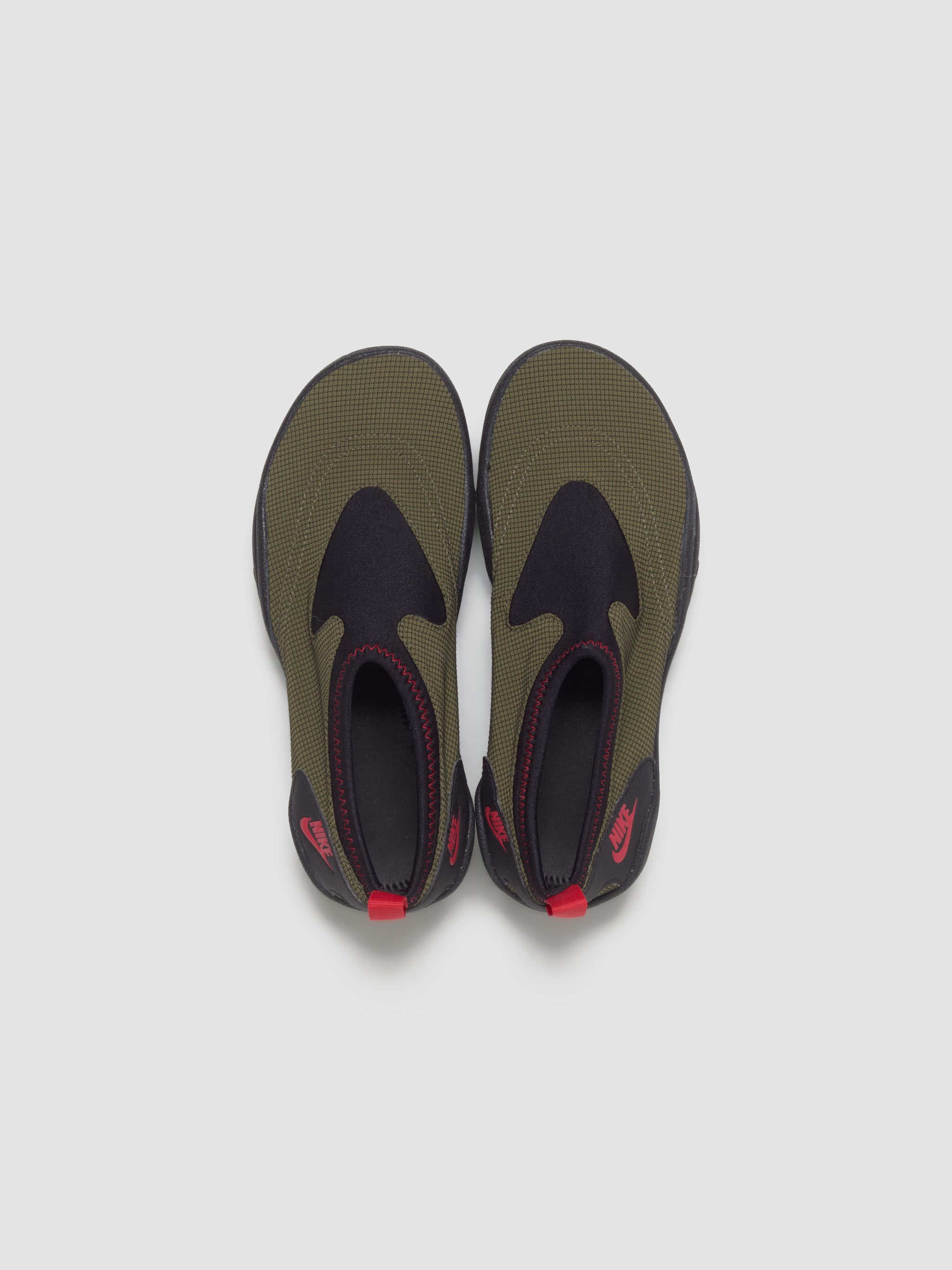 Aqua Turf Sneaker in Medium Olive & University Red