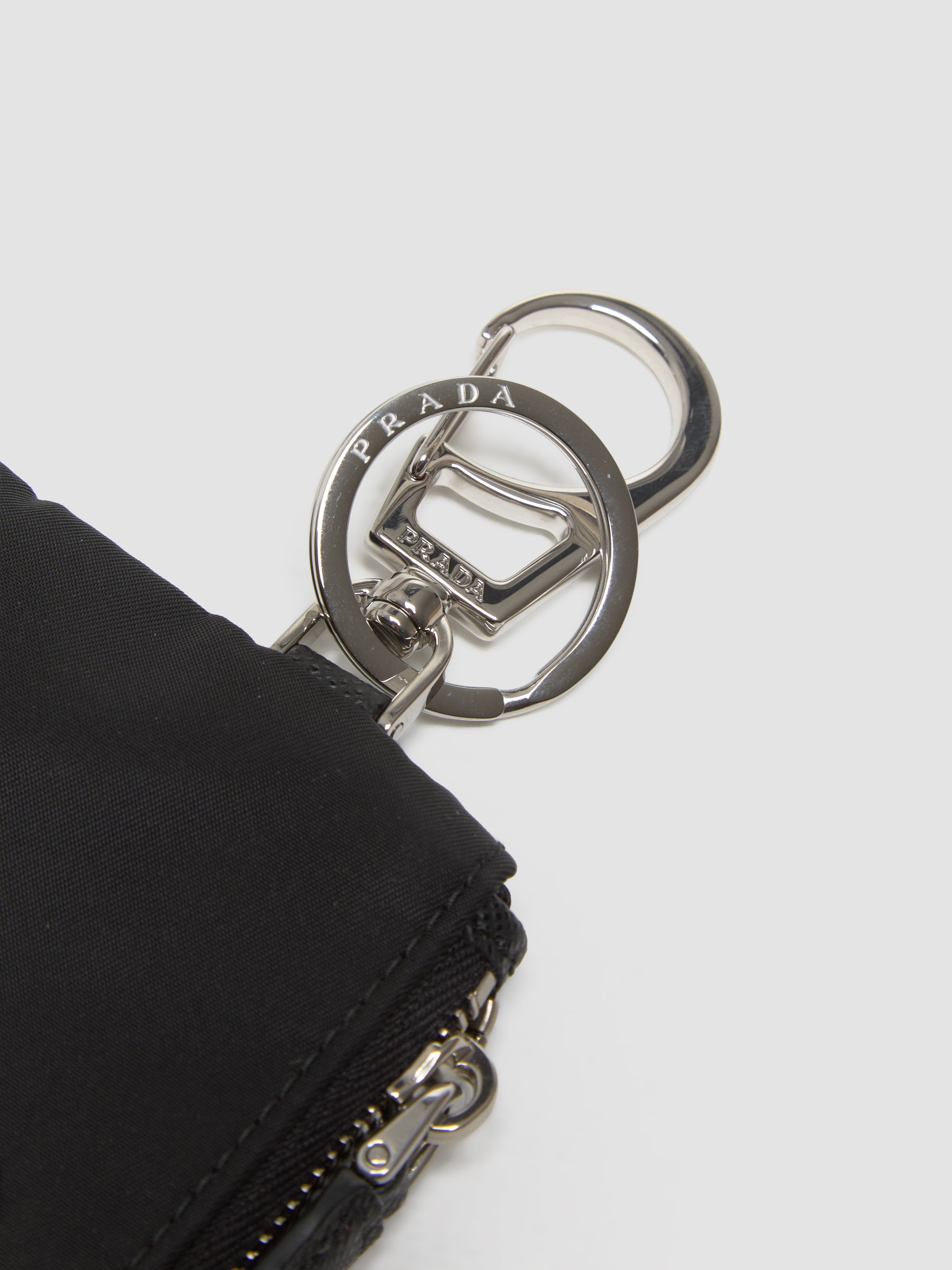 Travel Key Ring Pouch in Black