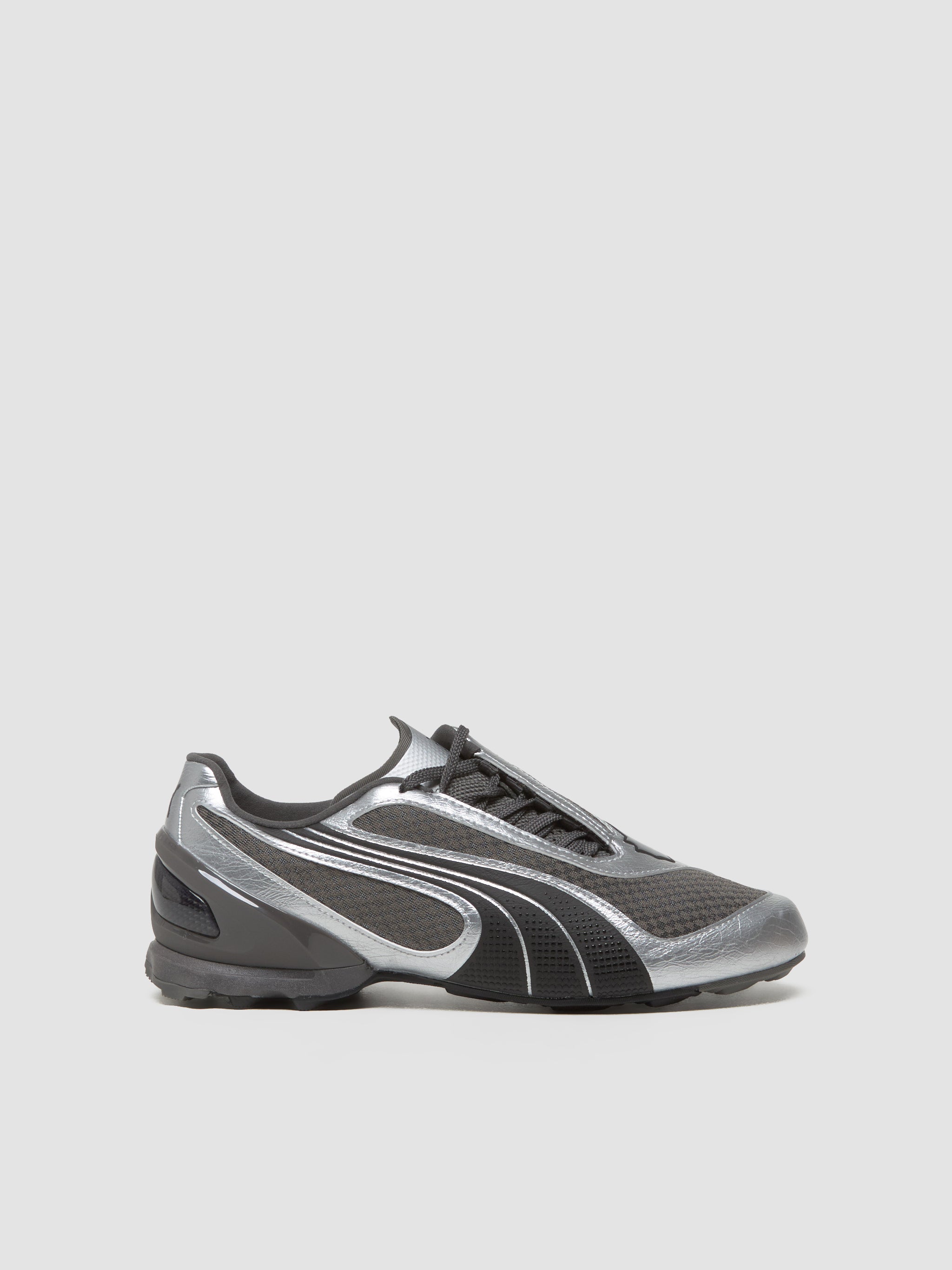 V-S1 Metallic Sneaker in Gray & Black