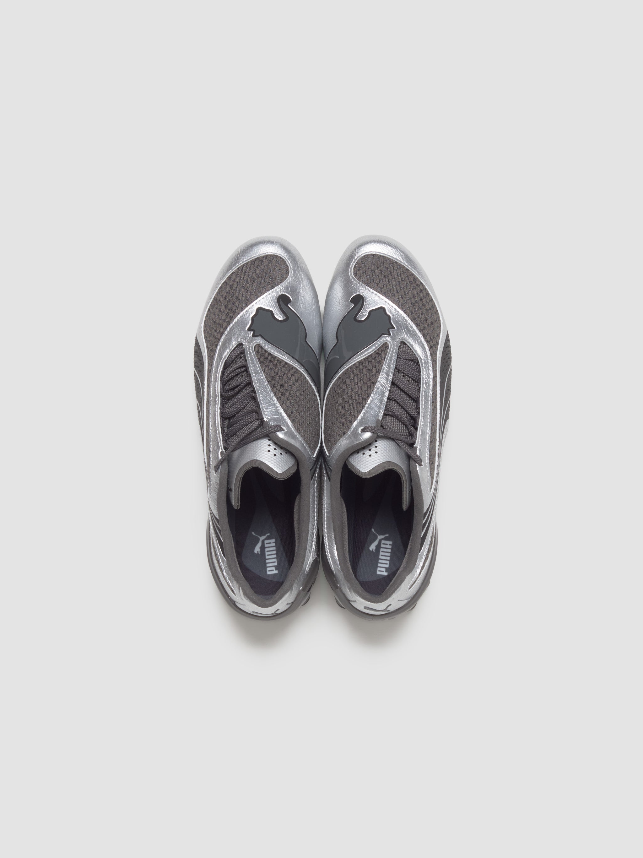 V-S1 Metallic Sneaker in Gray & Black