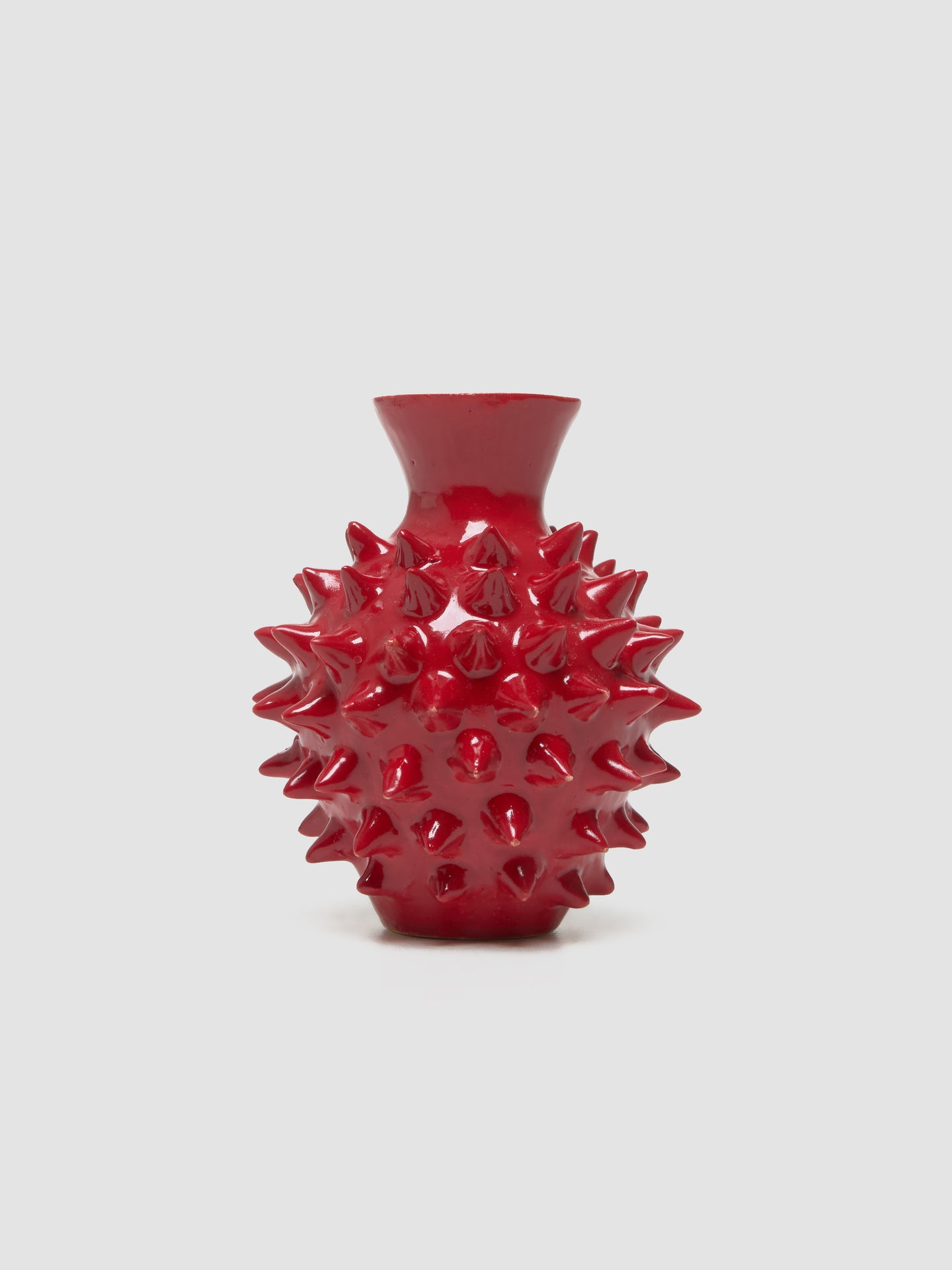 Spiky Baby Vase in Red