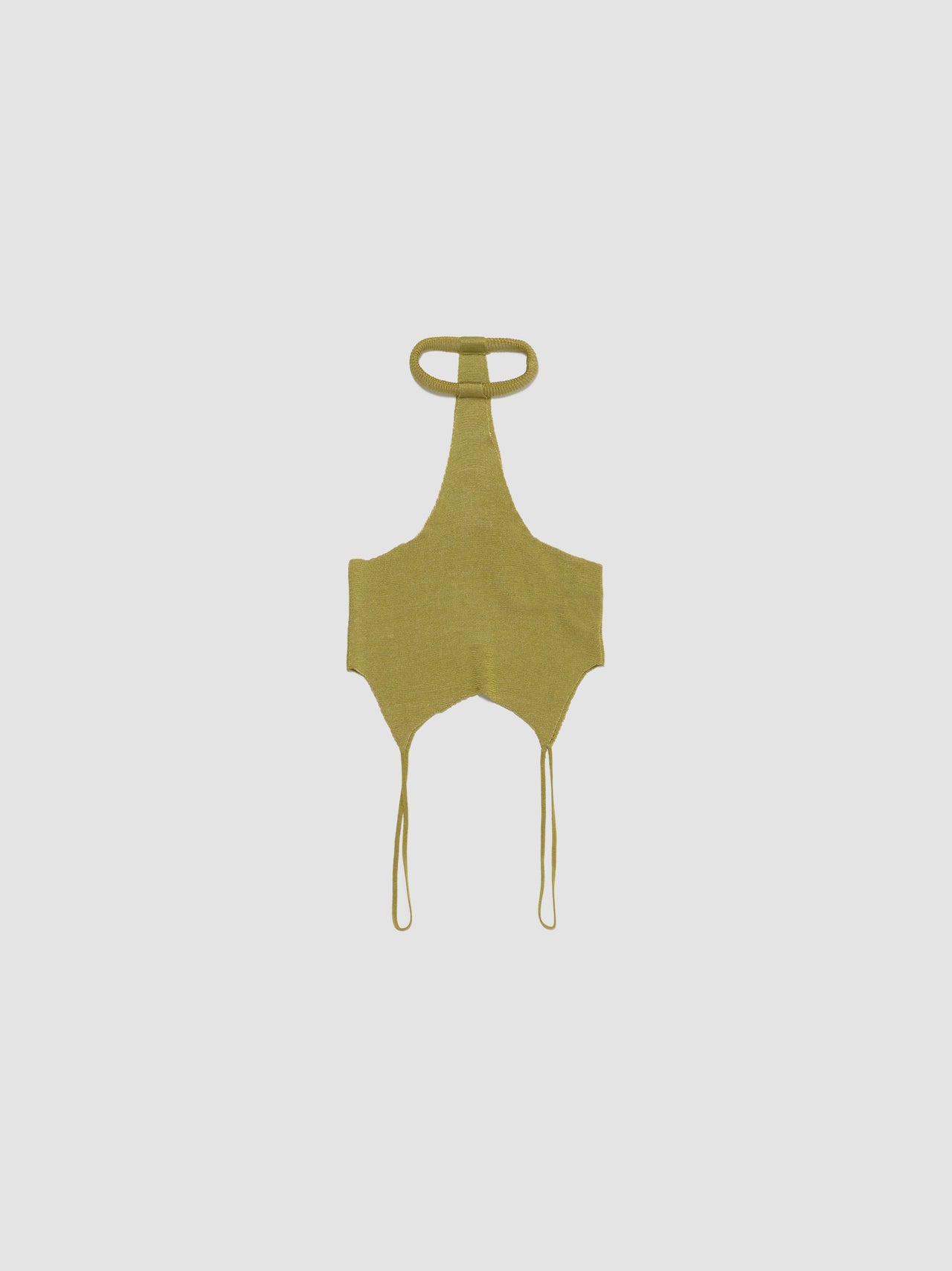 Upside Halter Neck Top in Olive
