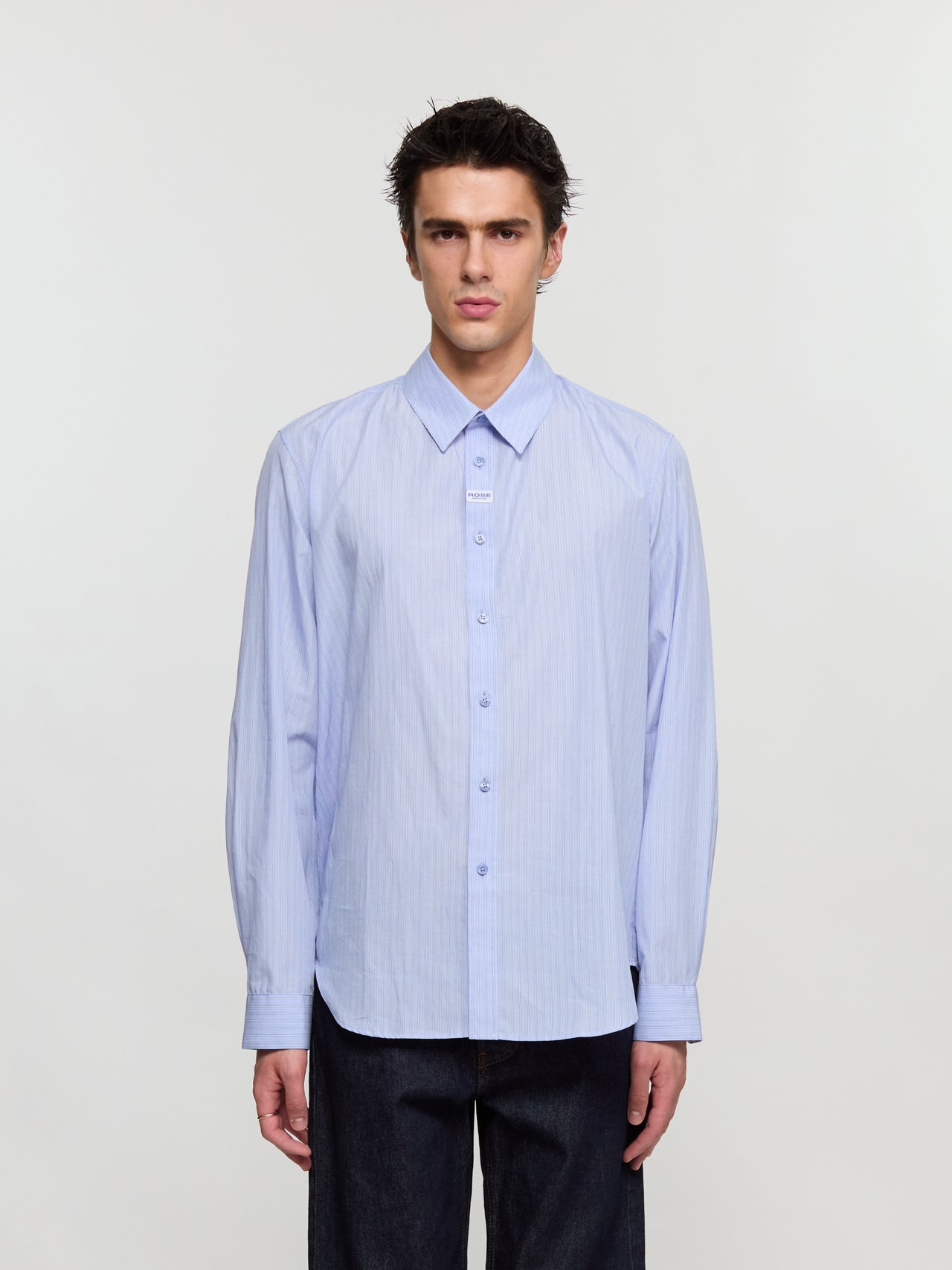 Classic Shirt in Blue & White Stripe