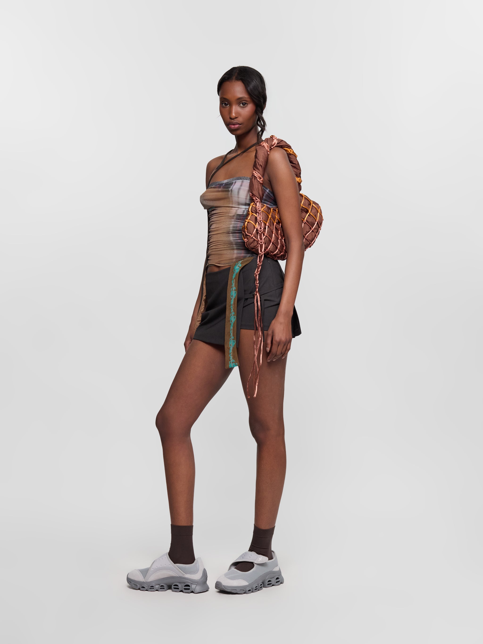 Mini Archive Skirt in Brown