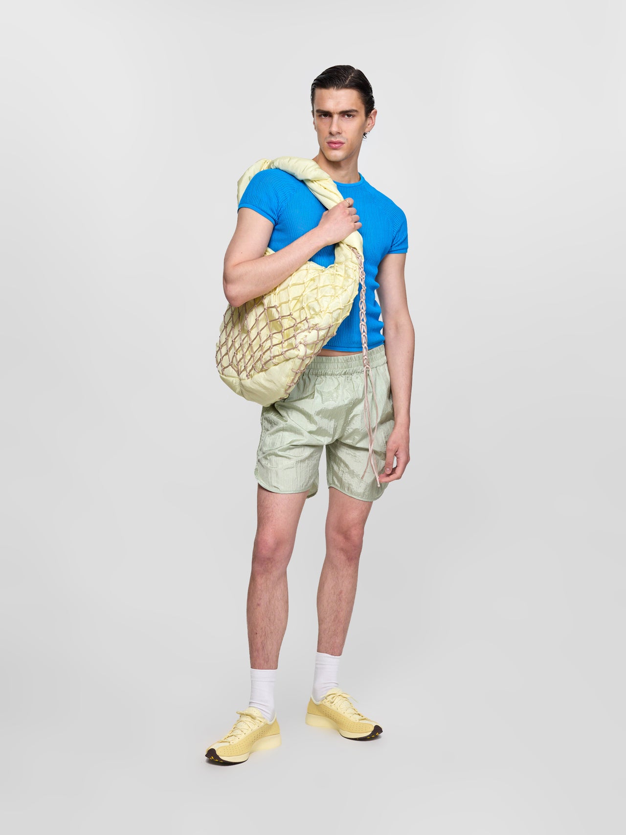 Oversized Macramist Bag in Banana