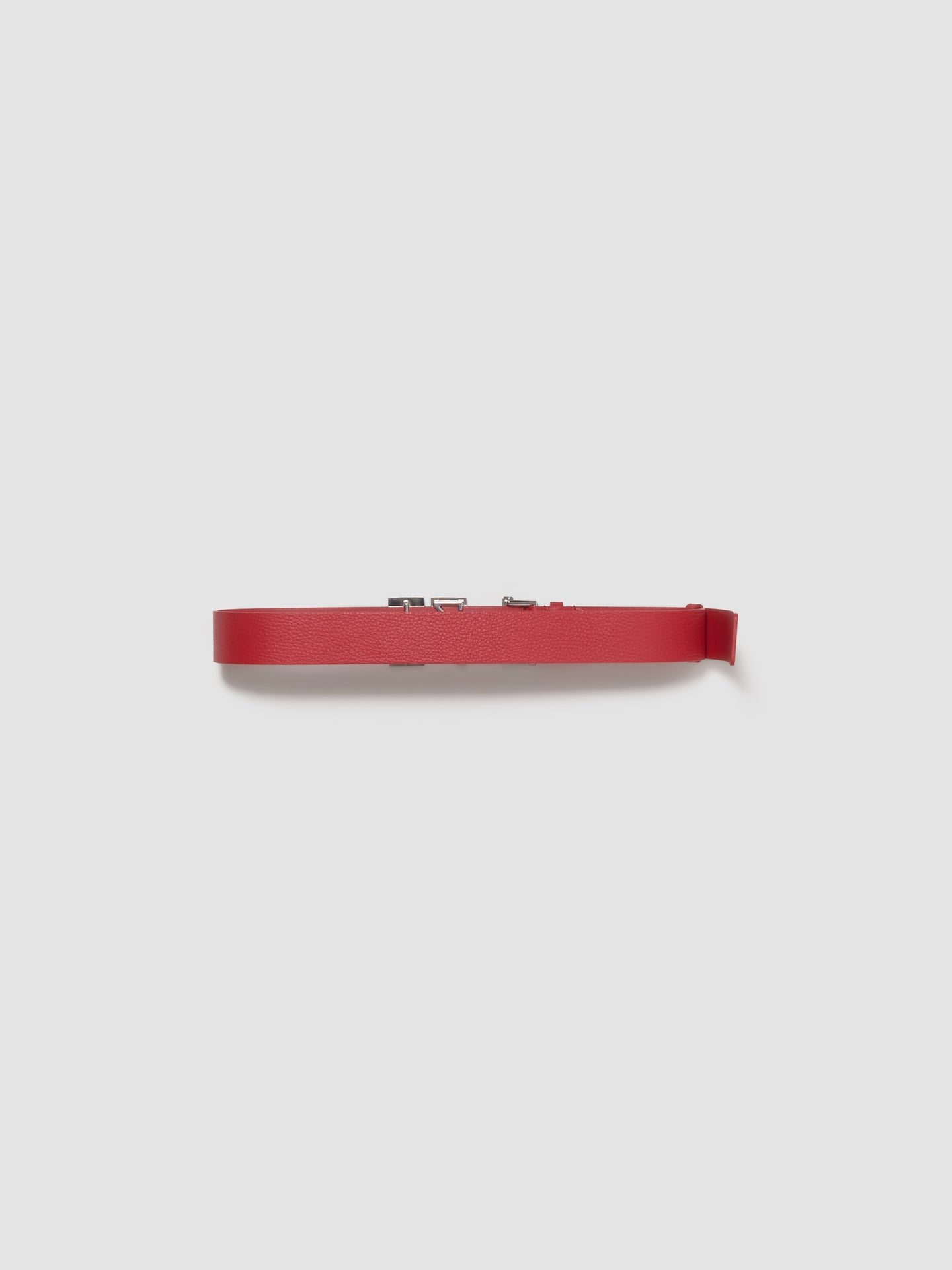 Leather JPG Belt in Red