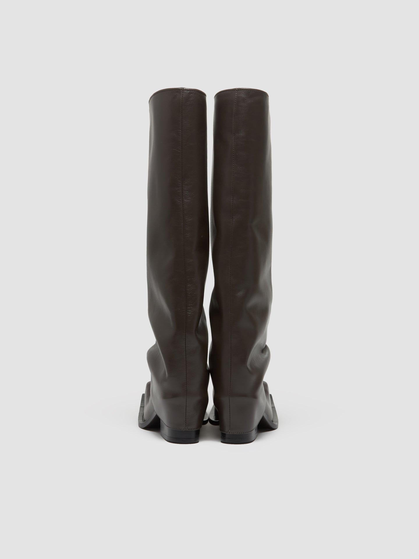 Havva Chunky Heel Trouser Boots in Chocolate Brown