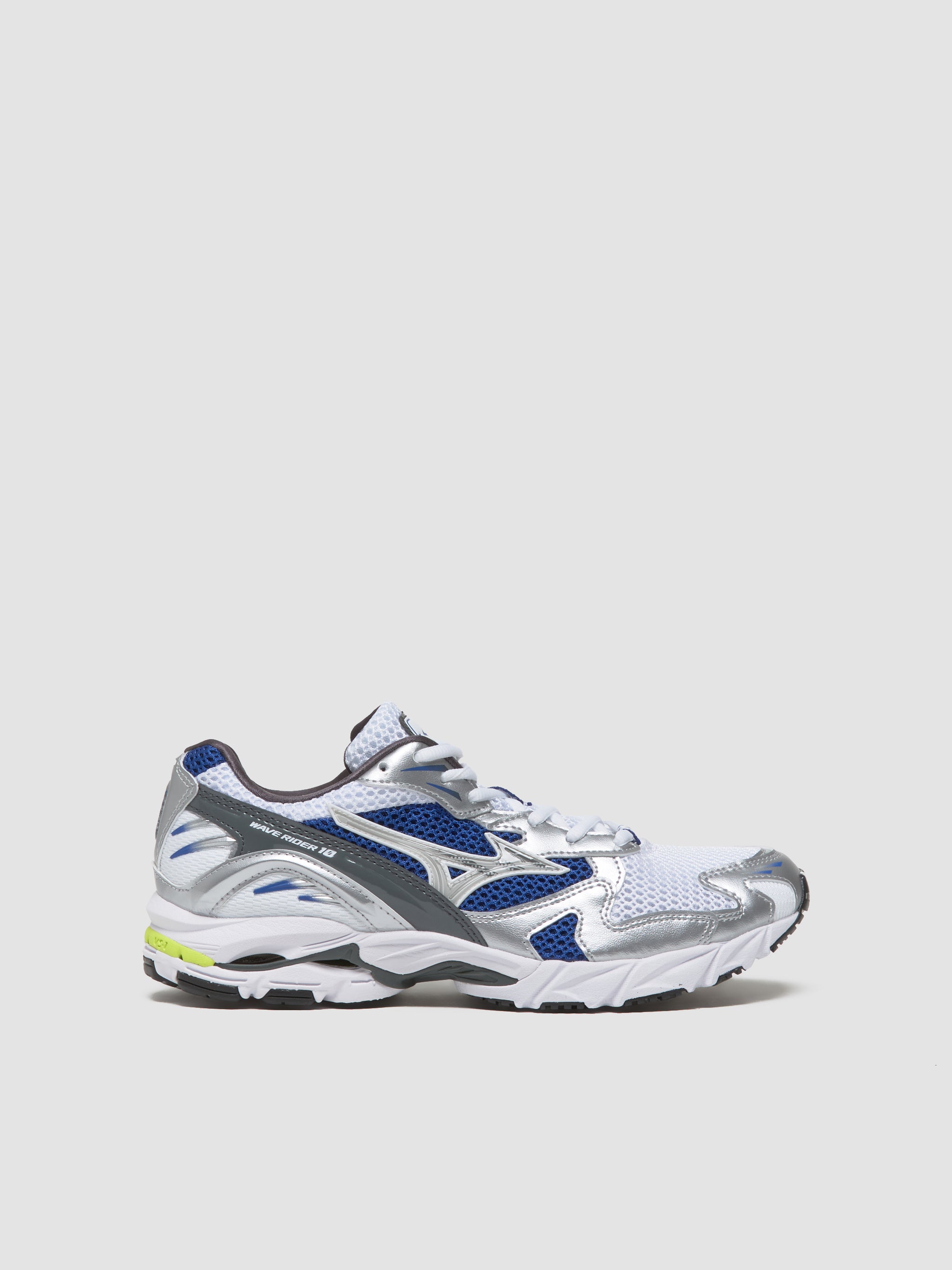 Wave Rider 10 Sneaker in White & Silver