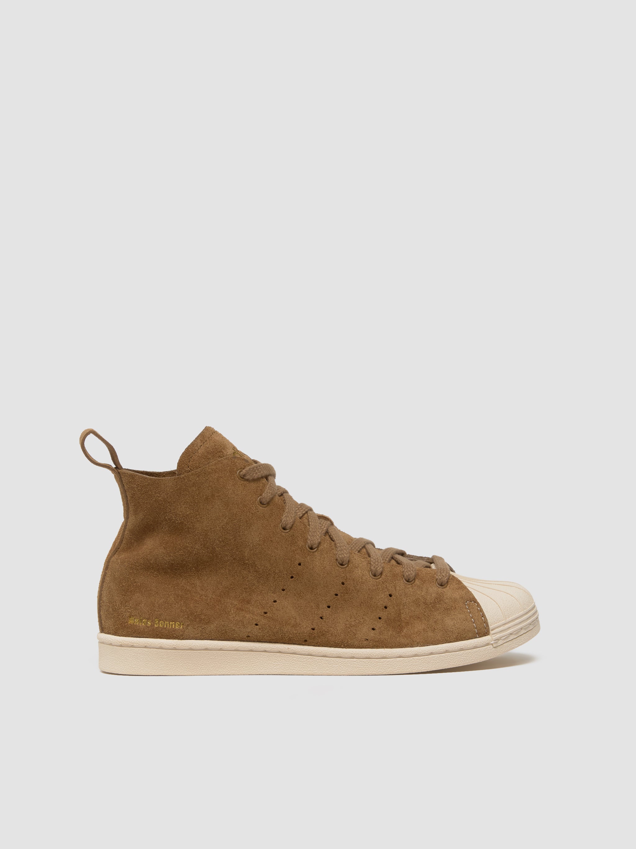 x Wales Bonner Superstar Hi Sneaker in Brown Malt