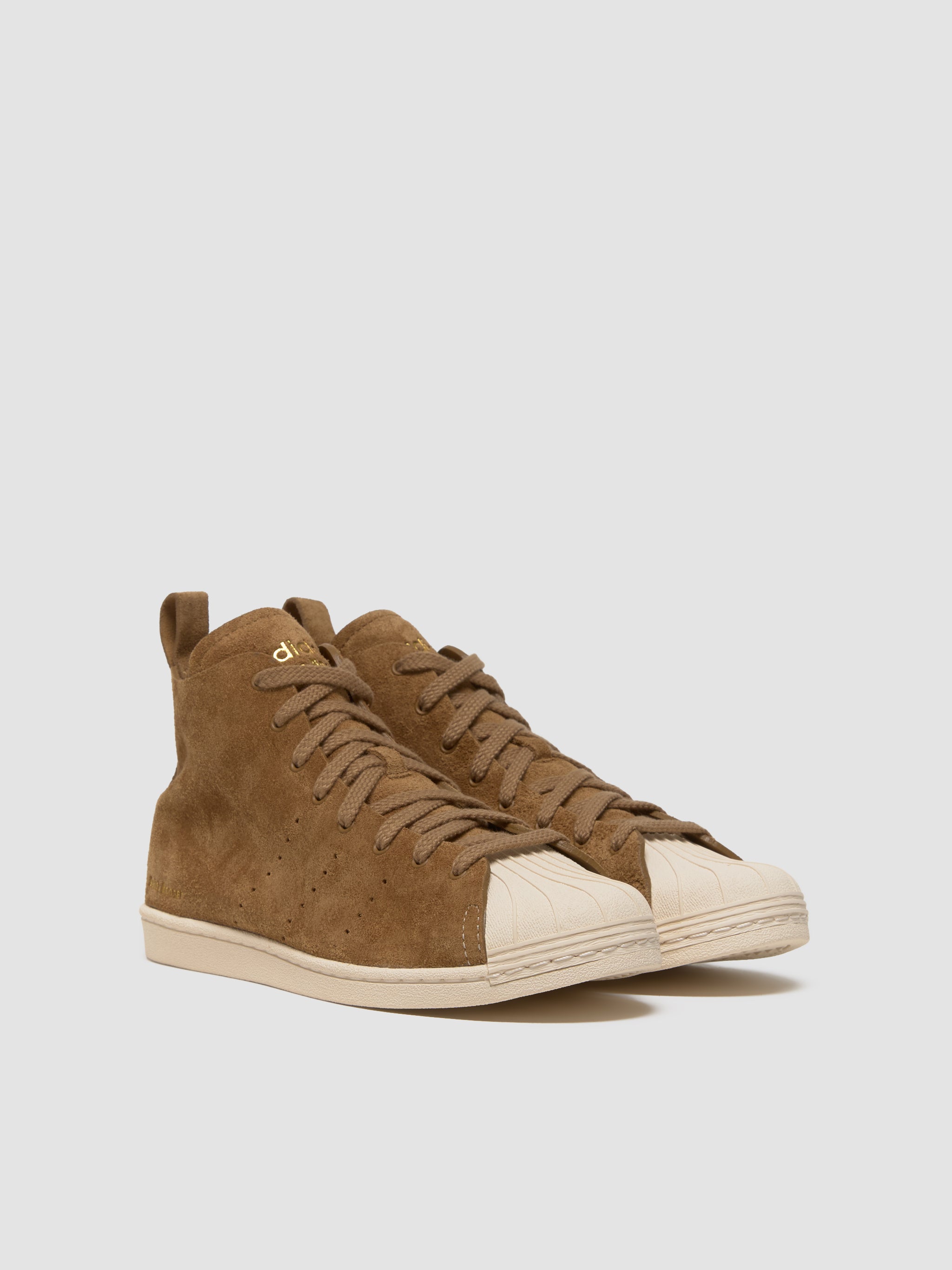 x Wales Bonner Superstar Hi Sneaker in Brown Malt