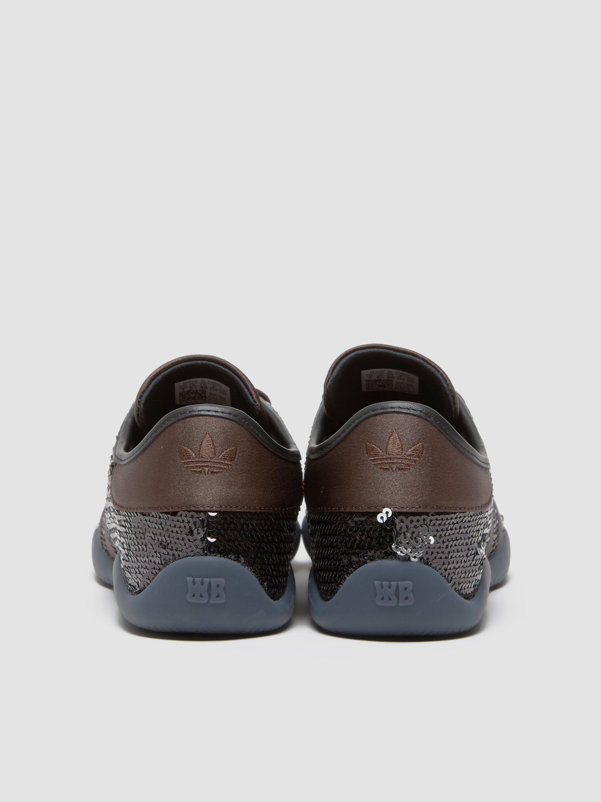 x Wales Bonner Karintha Sequin Sneaker in Dark Brown