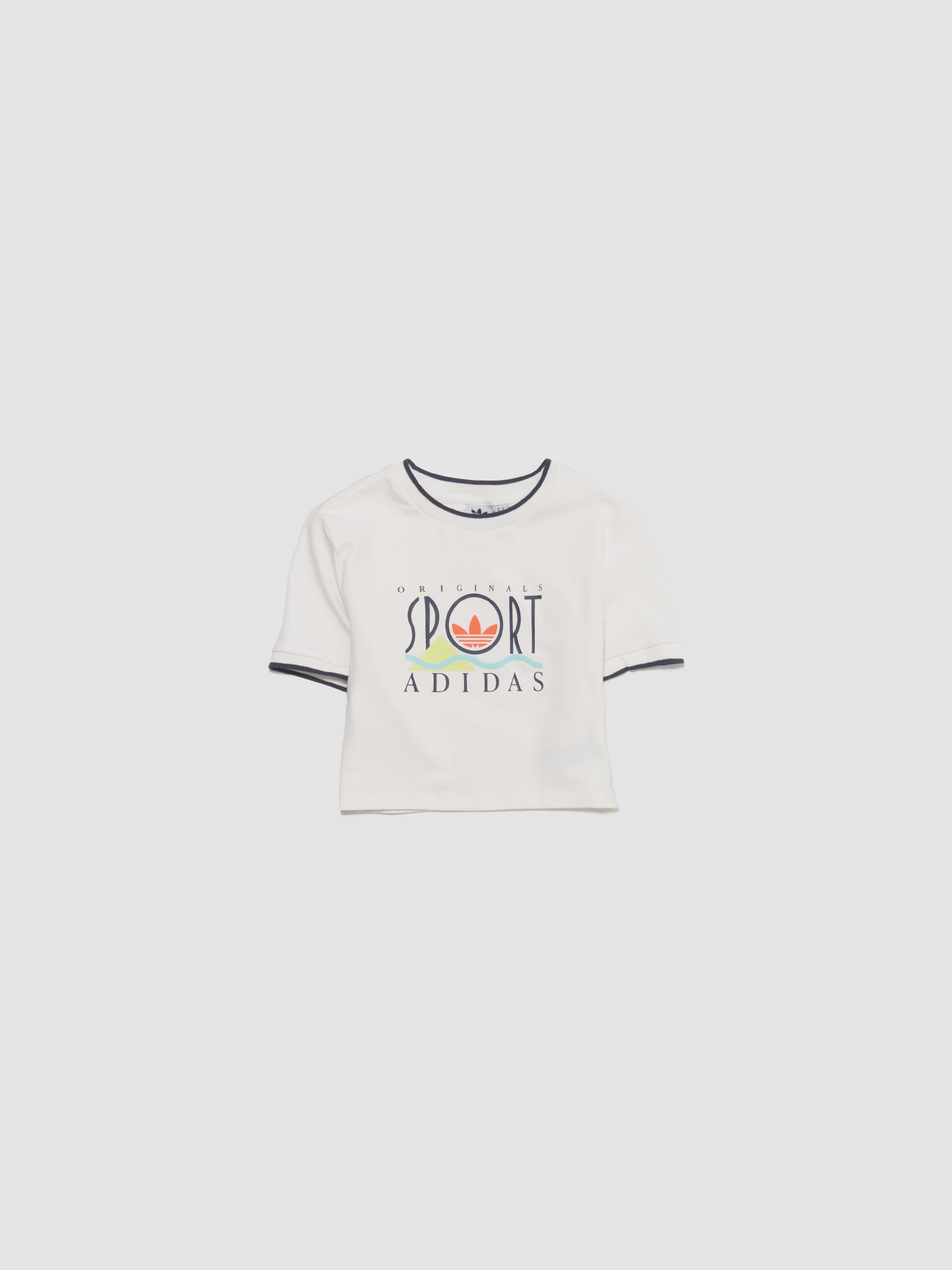 Graphic Baby Tee in White