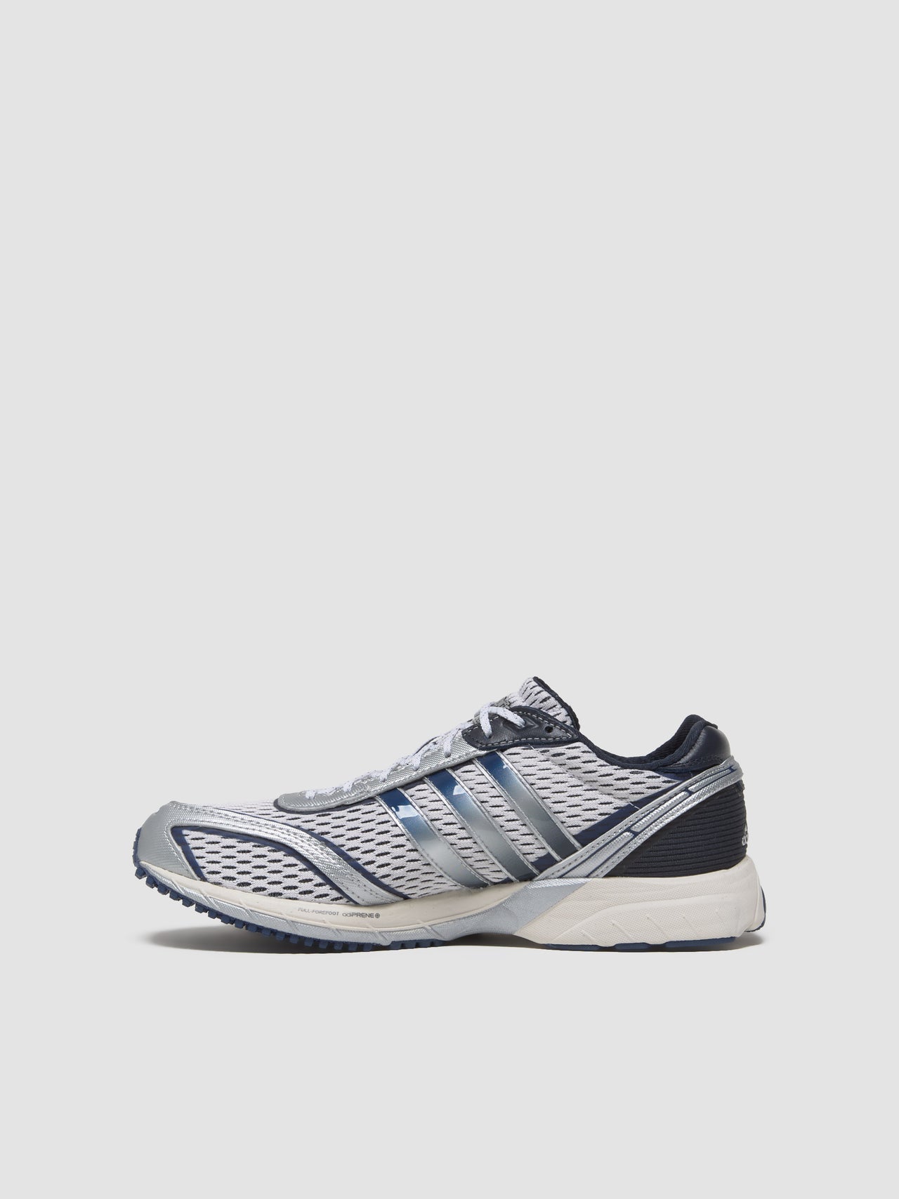 x Sporty & Rich WMNS Adizero Adios Sneaker in White & Core Navy