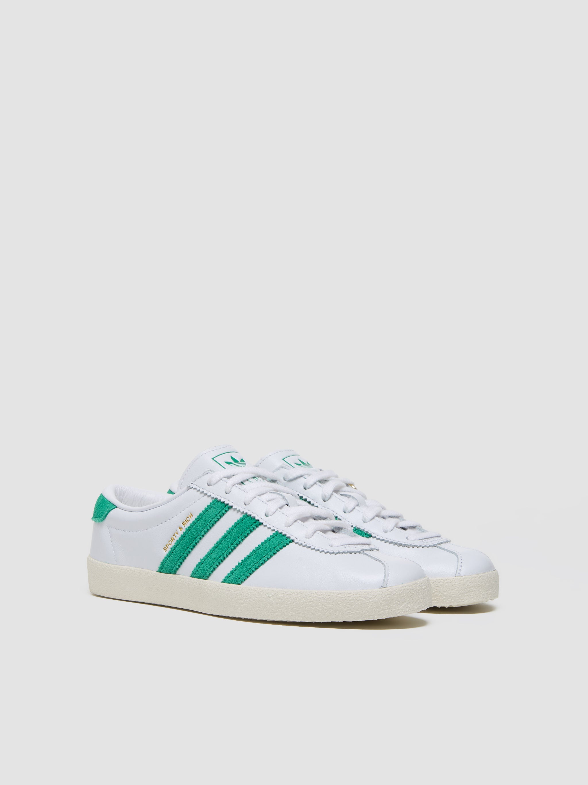 x Sporty & Rich WMNS Blanc Sneaker in Cloud White & Court Green